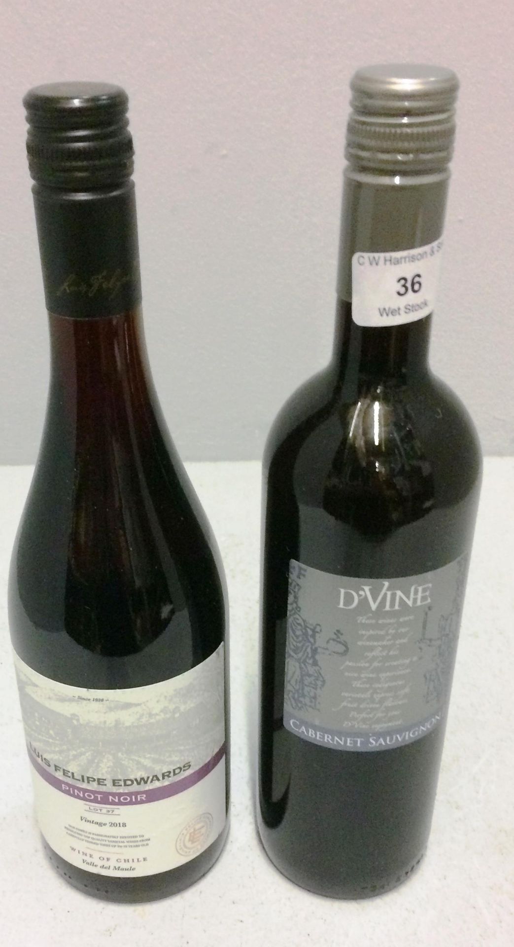 6 x items - 3 x 75cl bottles of Luis Felipe Edwards vintage 2018 Pinot Noir wine and 3 x 750ml