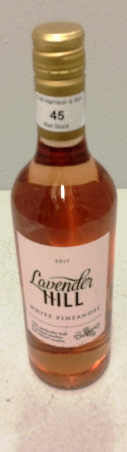 4 x 75cl bottles of Lavender Hill California White Zinfandel Rose wine