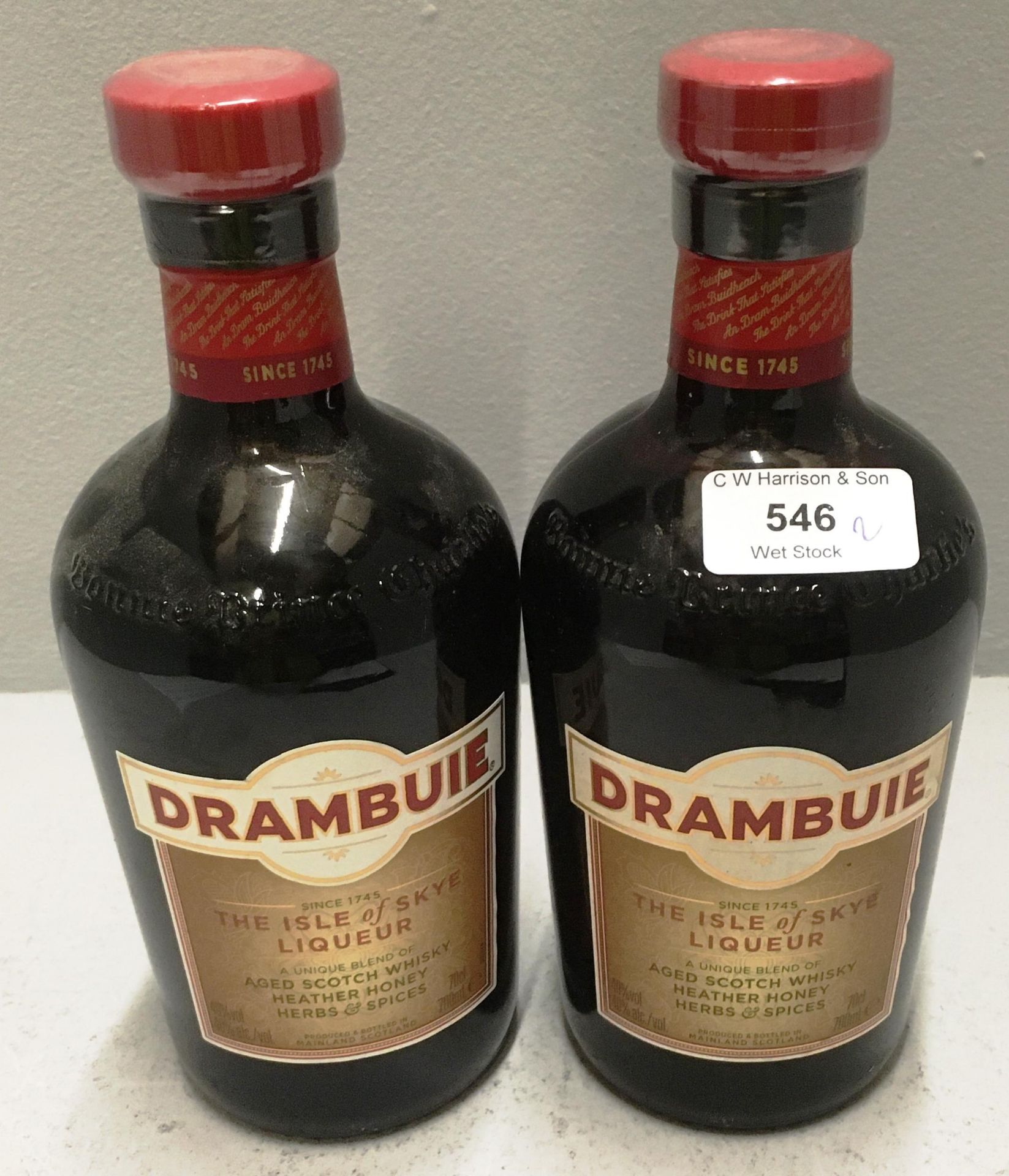 2 x 700ml bottles of Drambuie