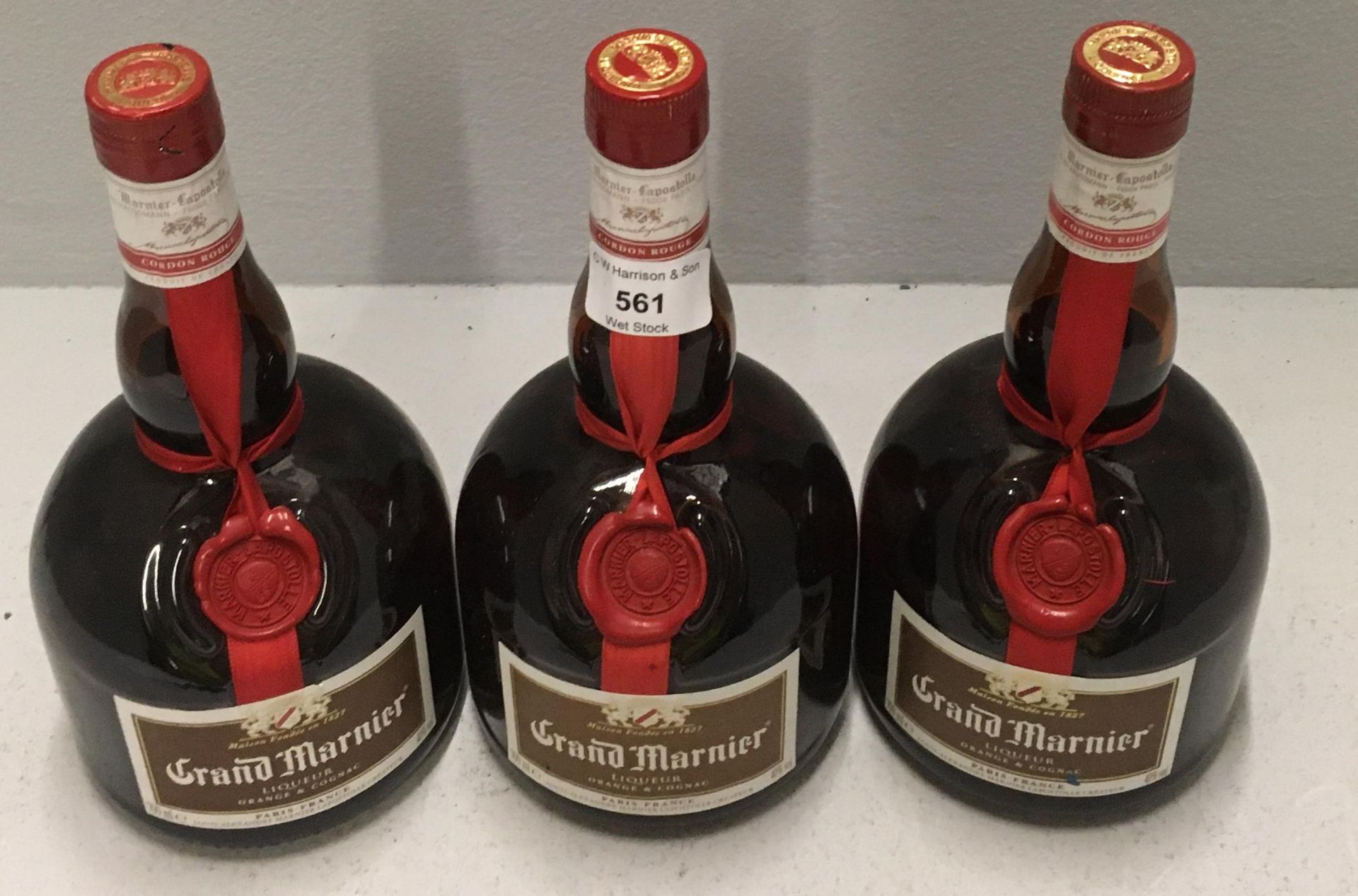 3 x 700ml bottles of Grand Marnier orange and cognac liqueur