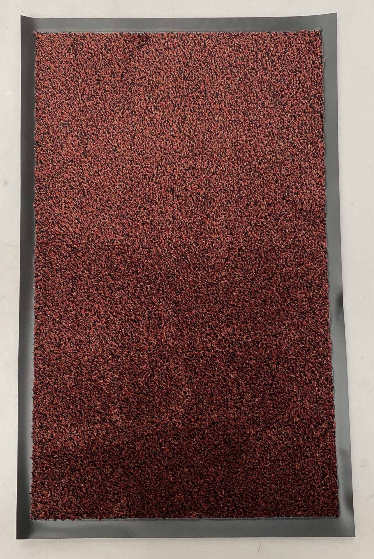 10 x Red/black rubber backed barrier mats - 80cm x 50cm