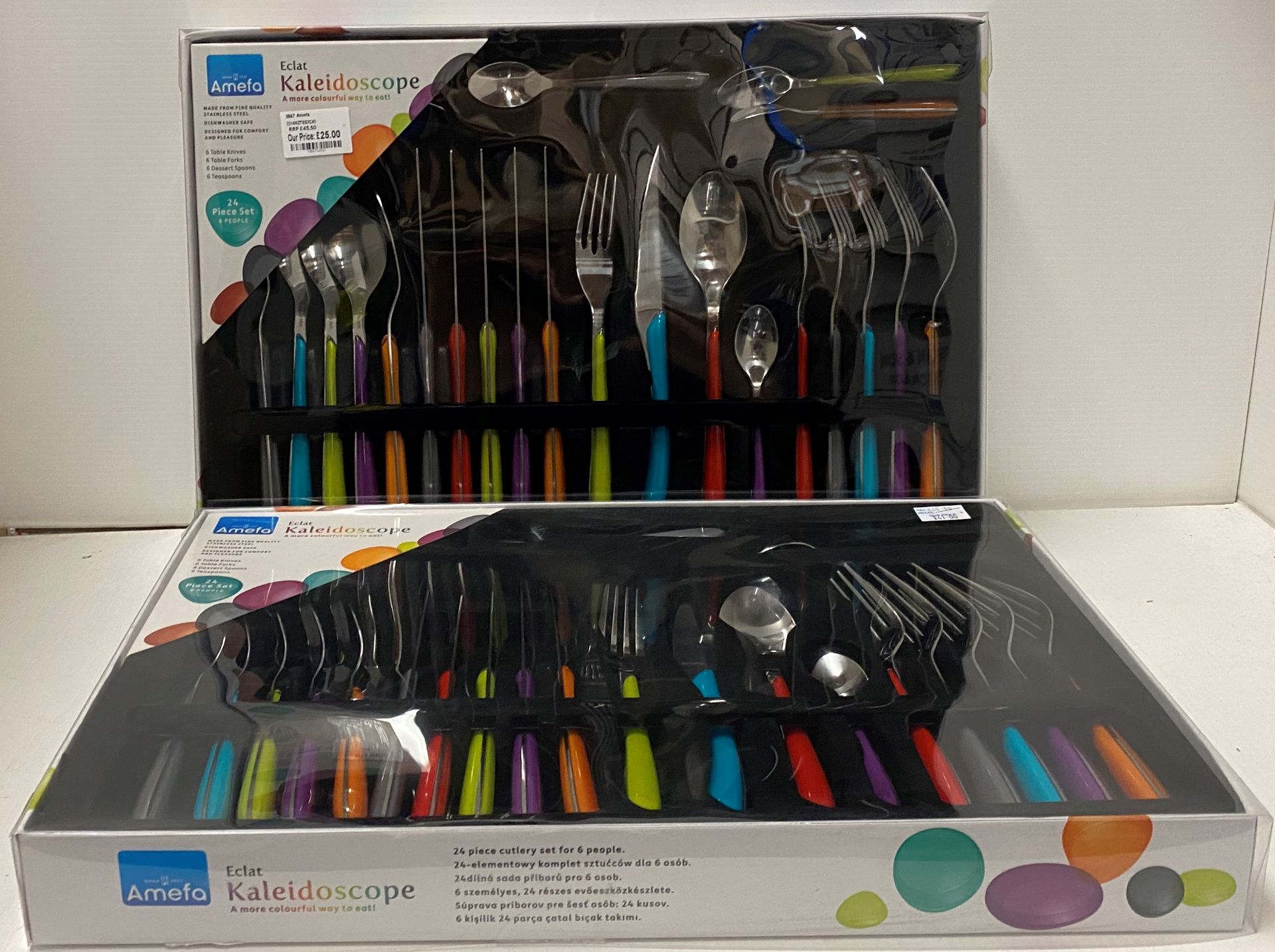 2 x Amefa Eclat Kaleidoscope 24 piece cutlery sets RRP £45.