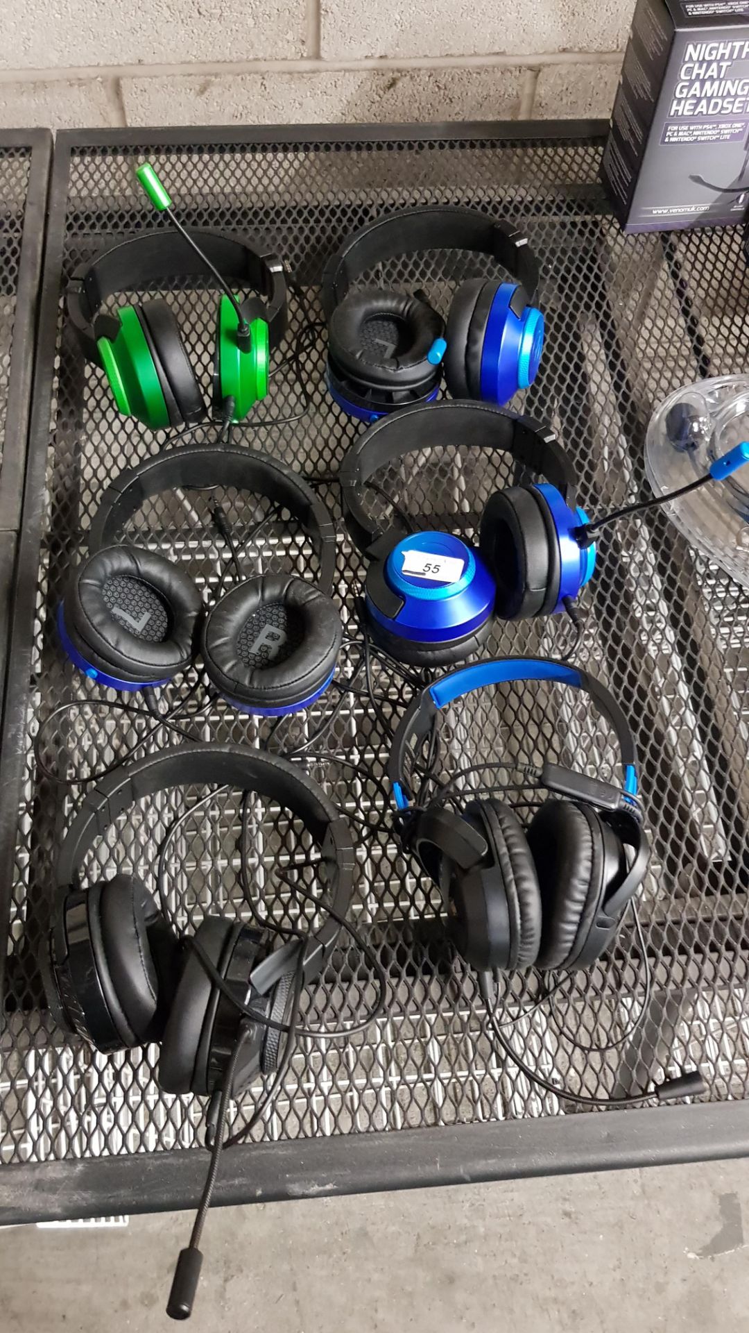 6 ITEMS – MIXED STEREO GAMING HEADSETS T