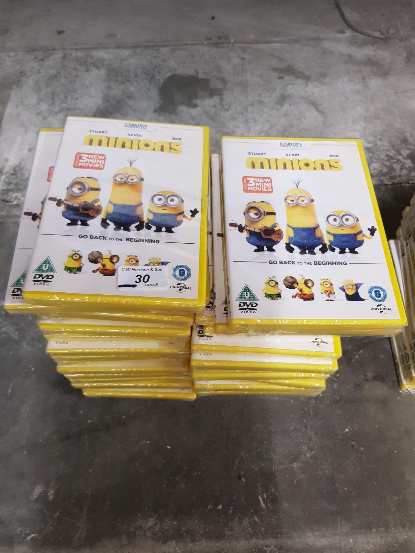 APPROX 35 X MINIONS DVDS