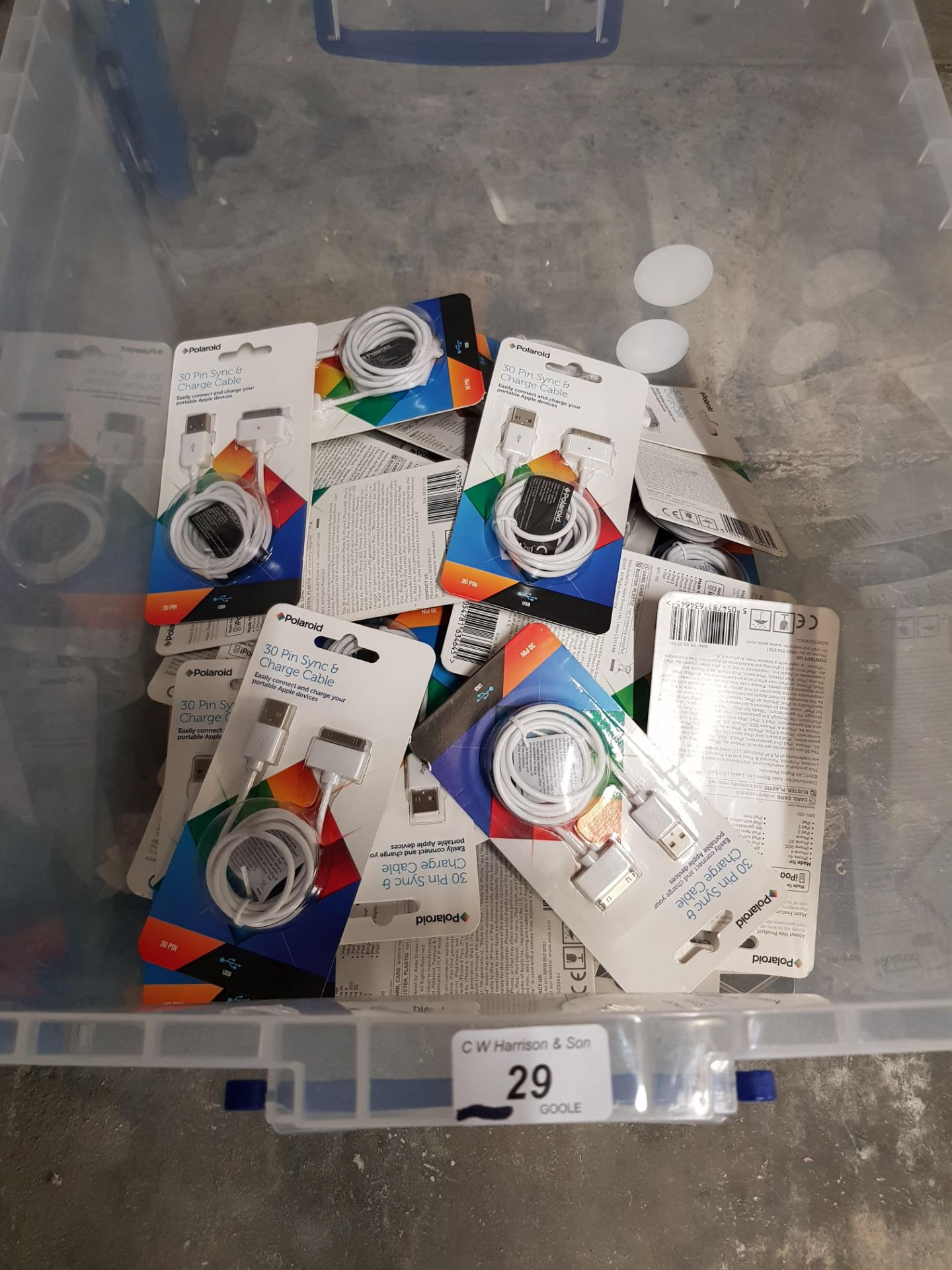 CONTENTS OF BOX – A QUANTITY OF 30 PIN S
