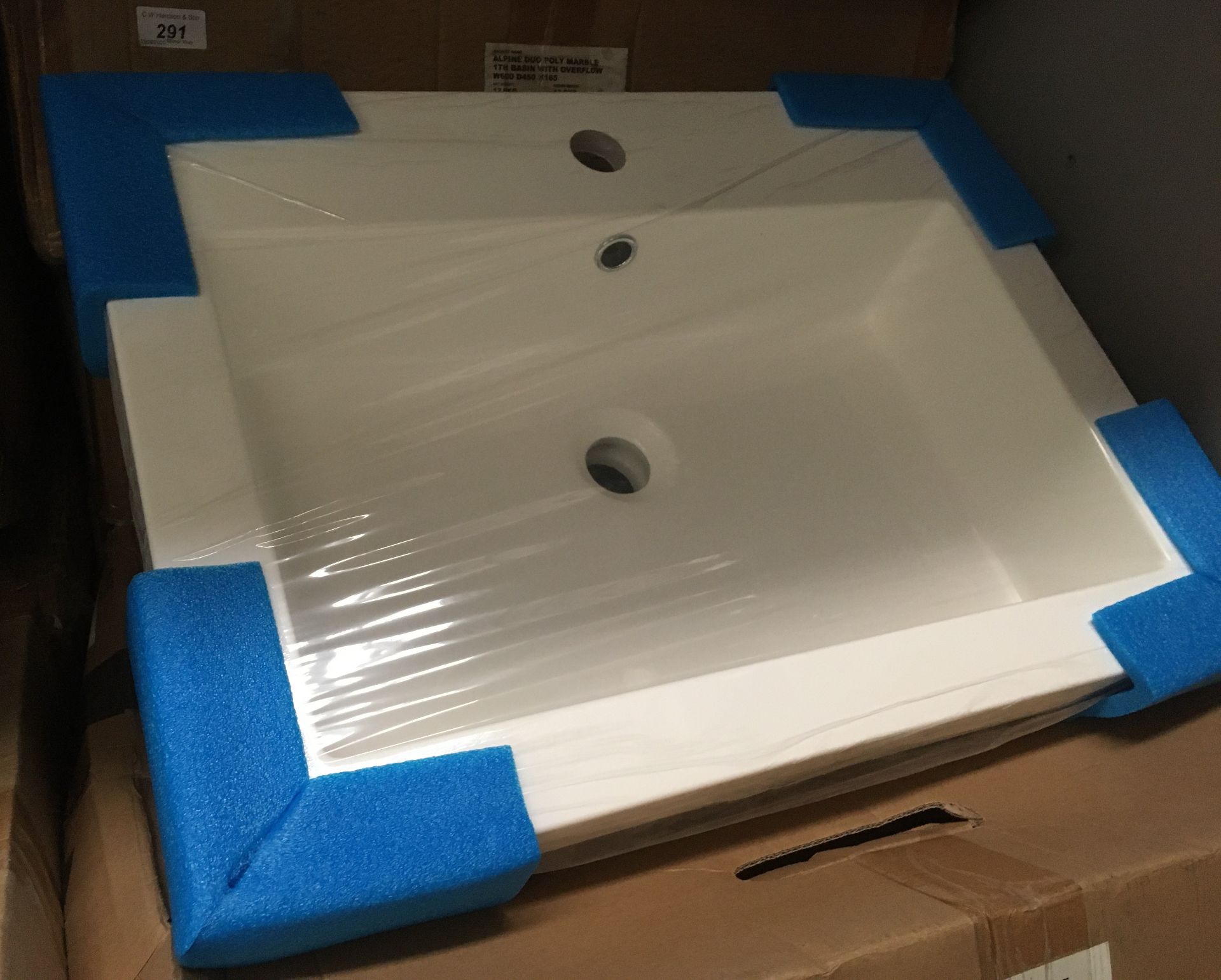 600 x 450 polymarble sink