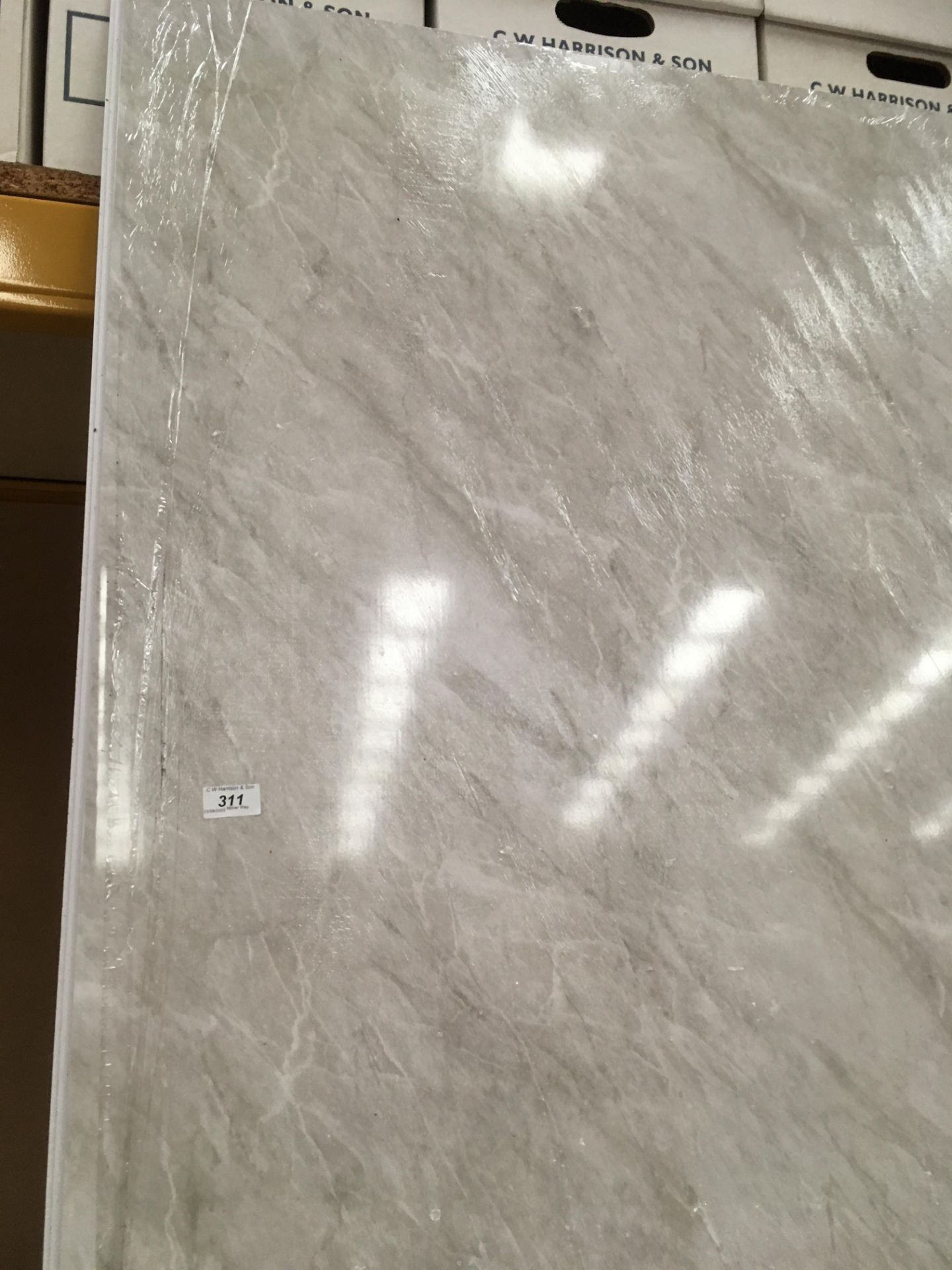 Grey marble 900 x 2400 wetwall panel