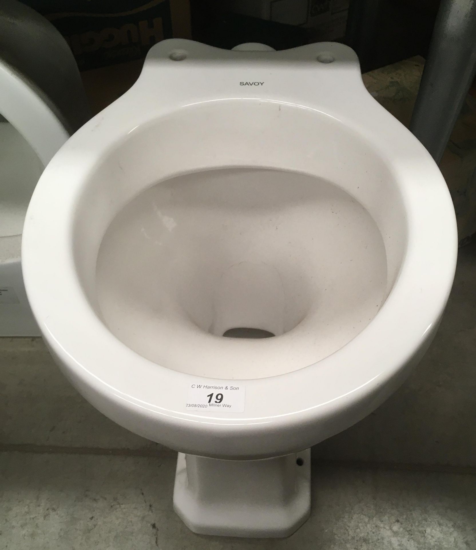 High level traditional toilet pan