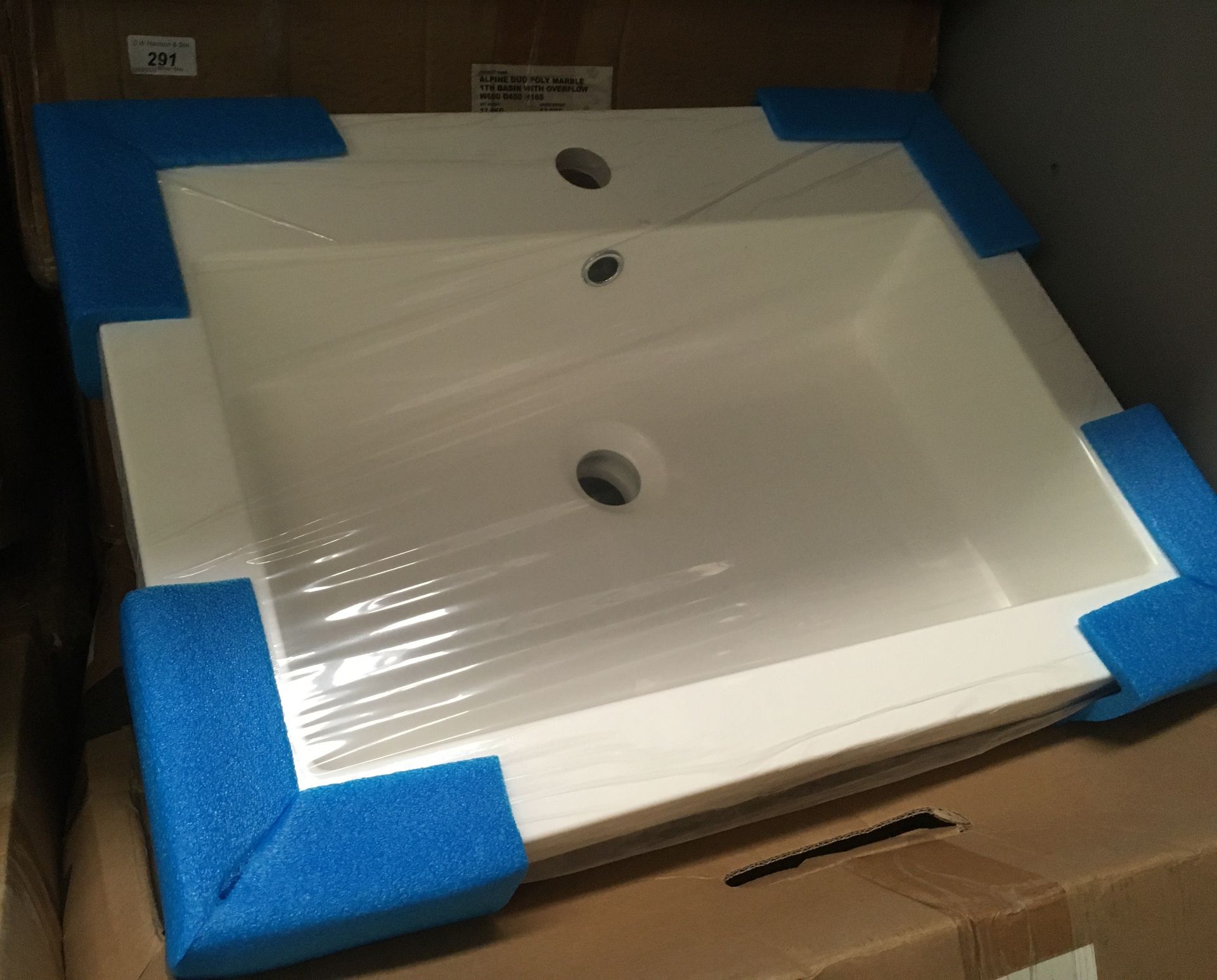 600 x 450 polymarble sink