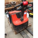 A BT LWE 20D walk behind electric pallet truck S/N 6143580, YOM 2011,