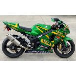 SUZUKI GSXR 1000 MOTORCYCLE - petrol - Rizla Green Reg No: DX05 ERK Rec. Mil: 25 miles 1st Reg: 01.