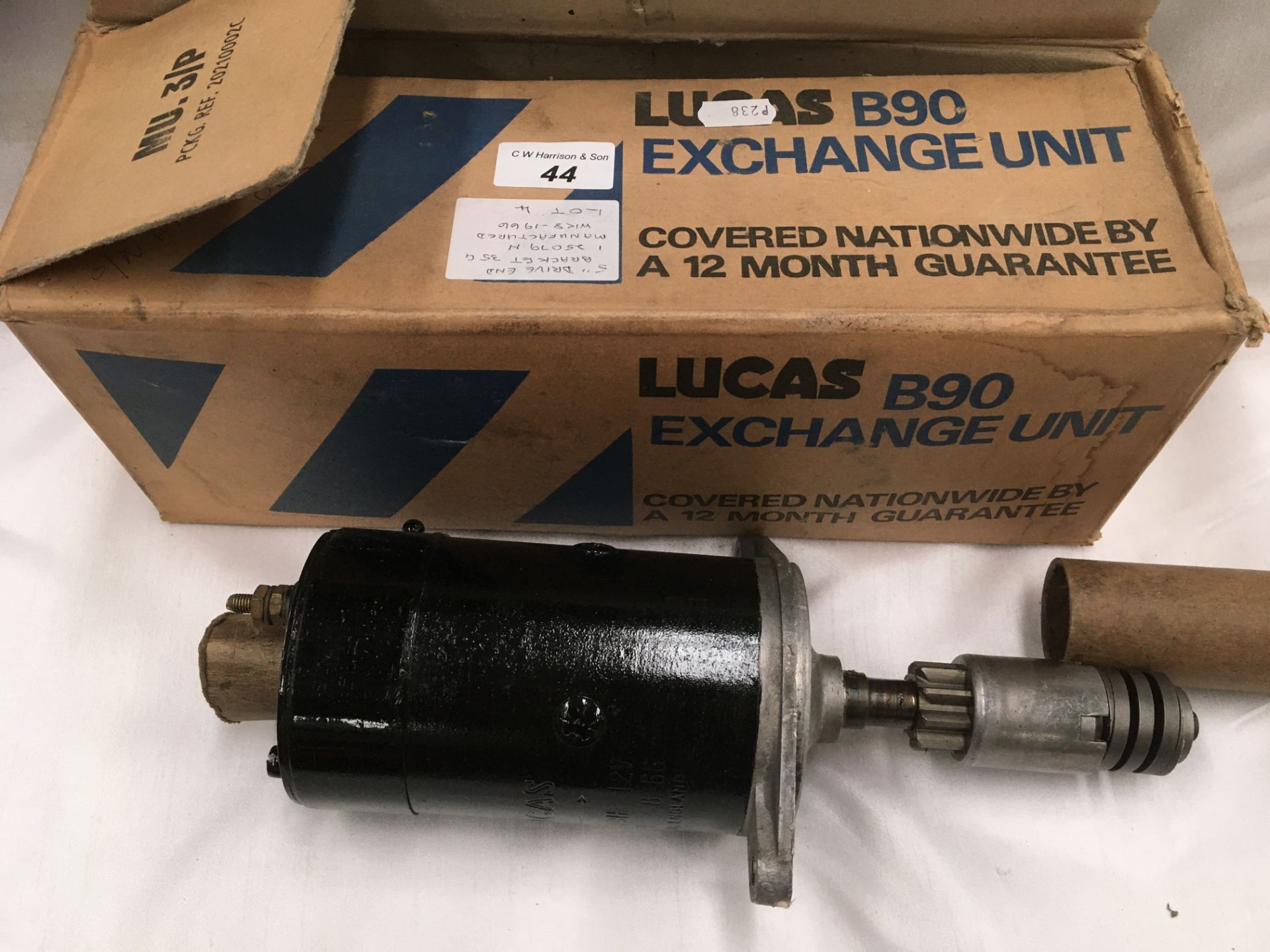Fully rebuilt Lucas starter motor. Not B90.