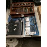 A Hilka 20 piece "AF" tap and die set,