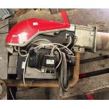 A RLB Rielto Burners RLS130 oil/ gas fired warehouse heater, type 689T1, serial no.