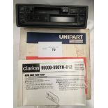 Unipart XQD 10021 Radio Cassette. Boxed.