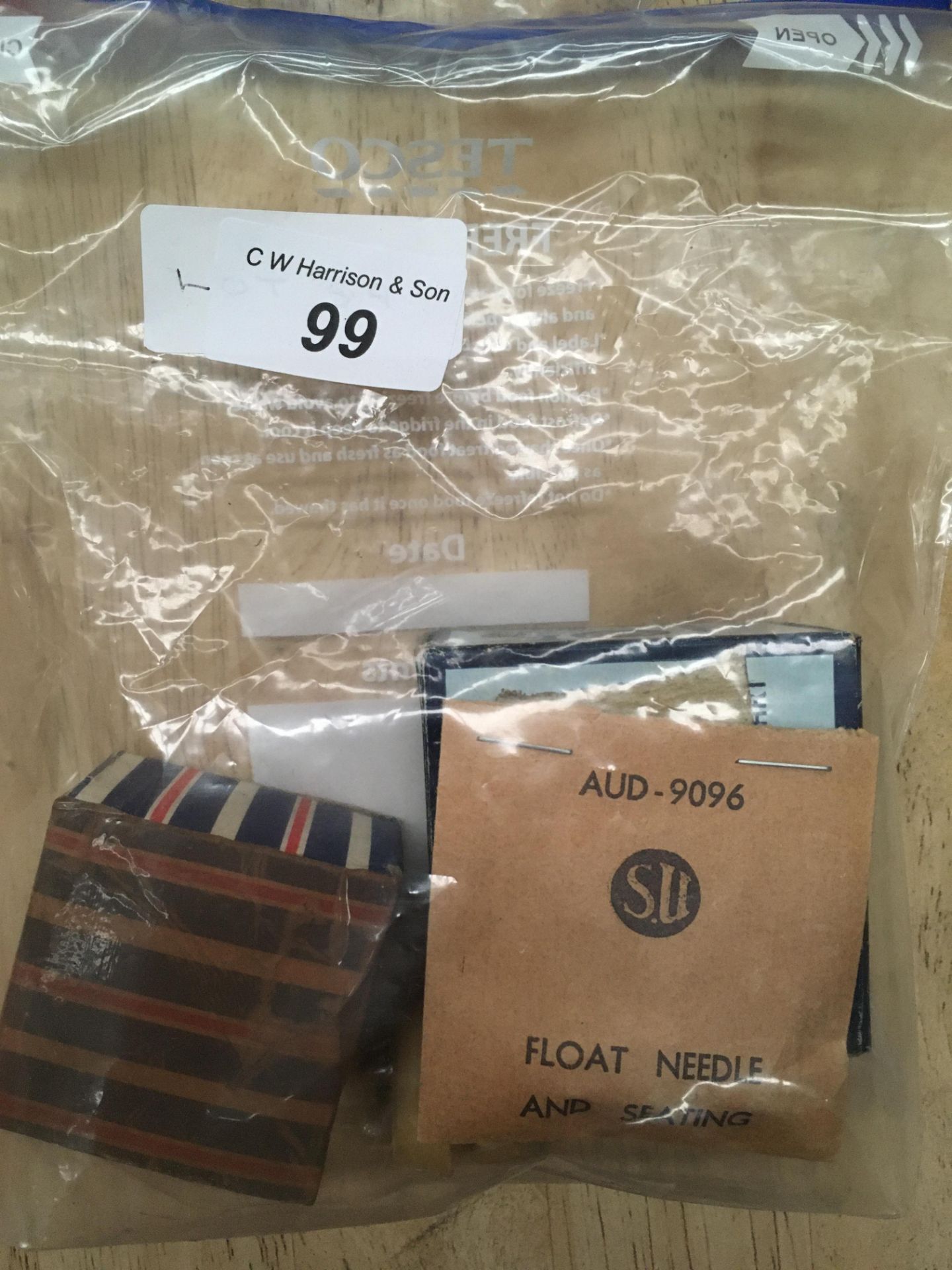 2 SU Carburettor floats, float needle & seating and sundry parts.