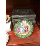 Four Bradex Limoges France collectors plates from The Josephine and Napoleon Series complete with