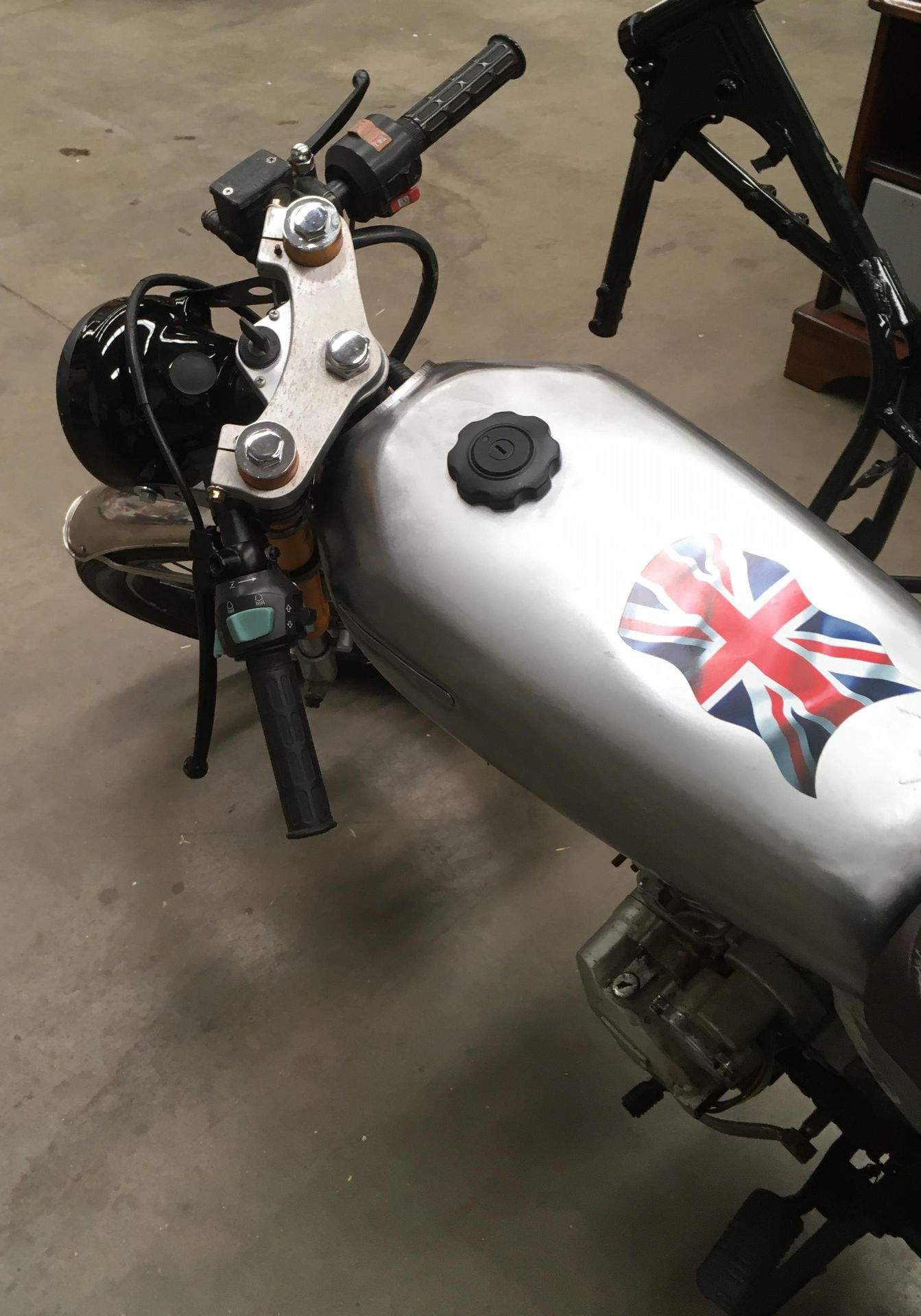 PROJECT - A CAFE RACER 125CC - petrol - black & silver finish. - Image 10 of 10