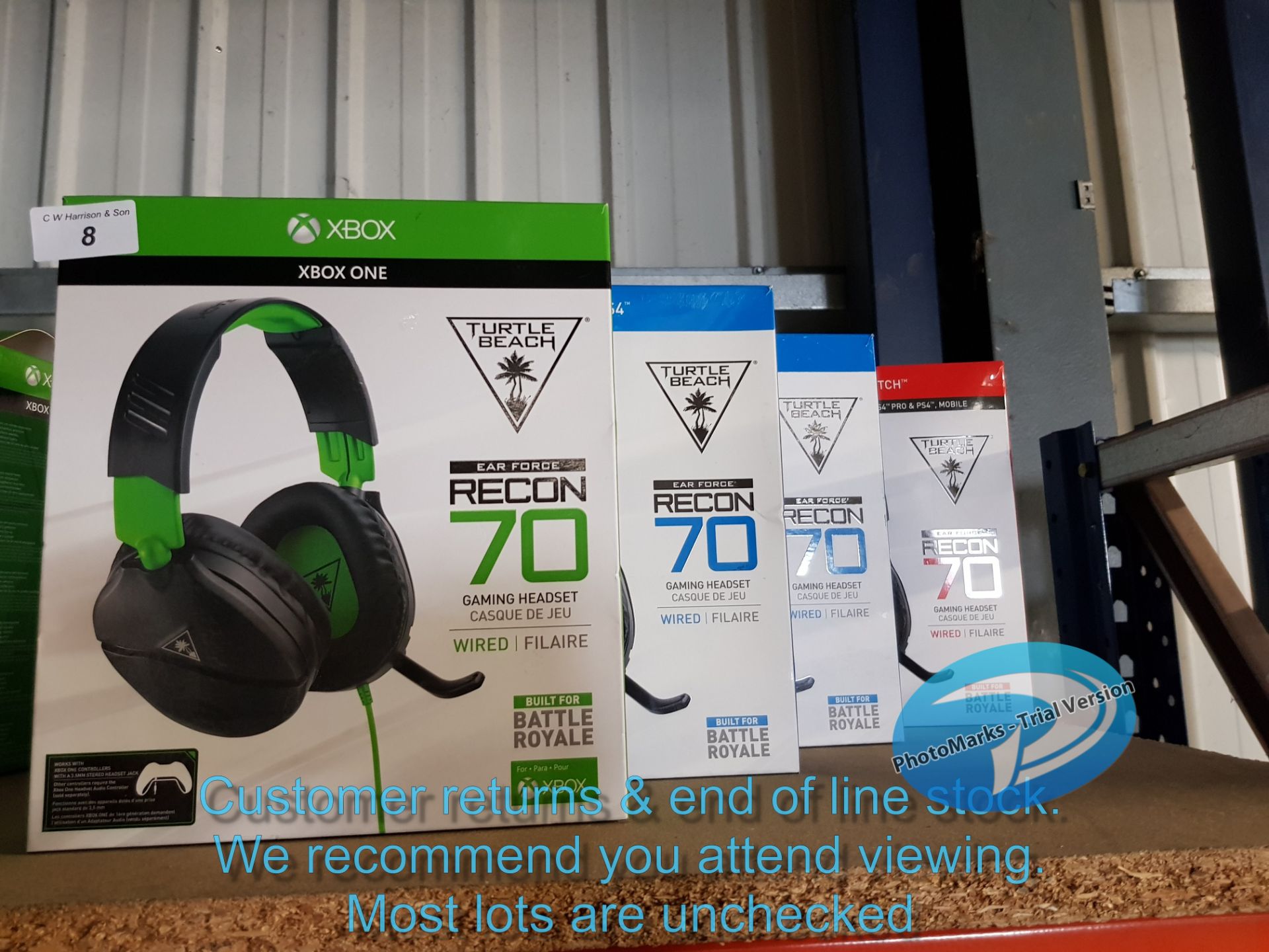 4 X TURTLE BEACH RECON 70 EAR FORCE WIR