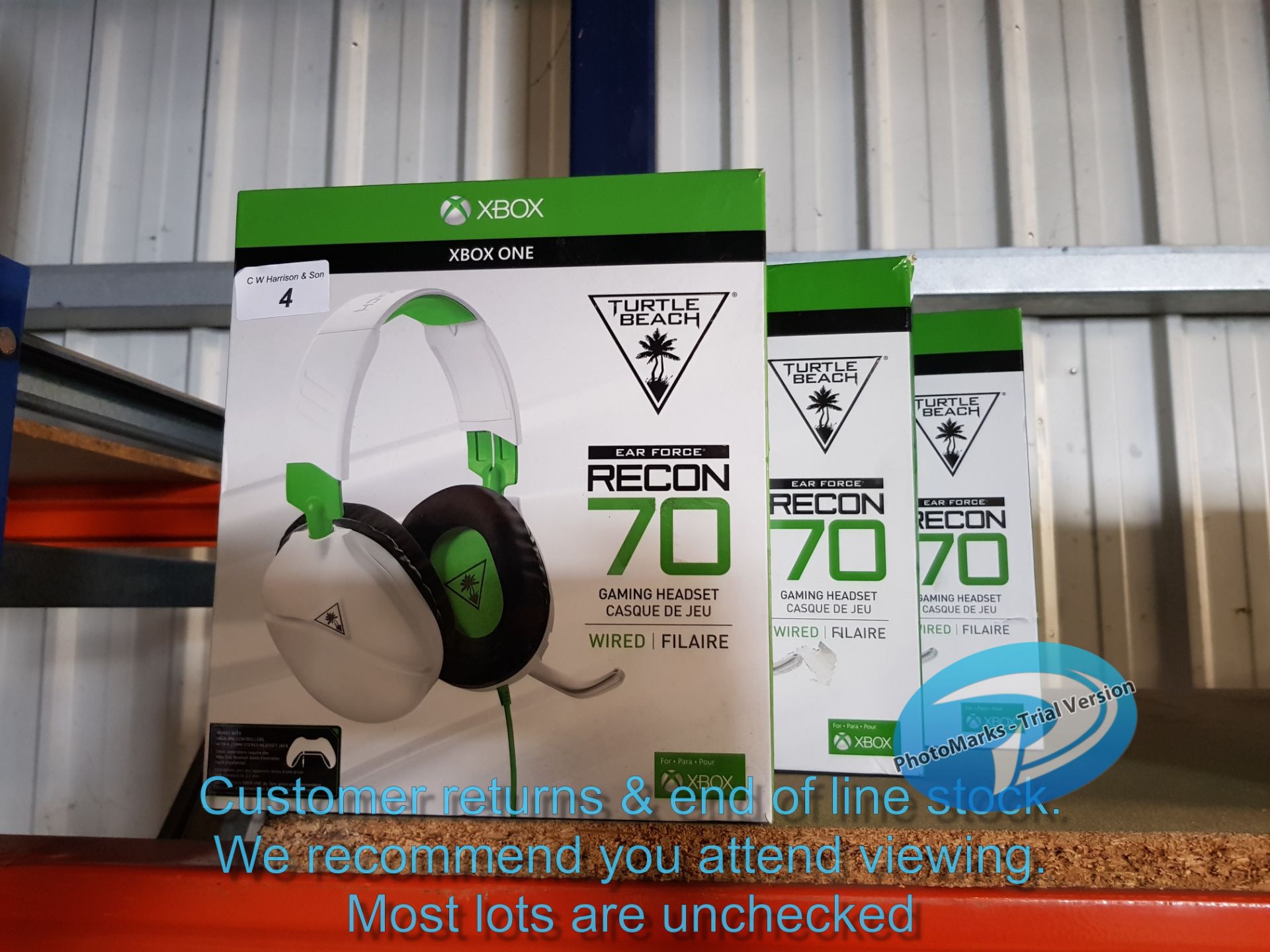 3 X TURTLE BEACH XBOX ONE RECON 70 EAR F