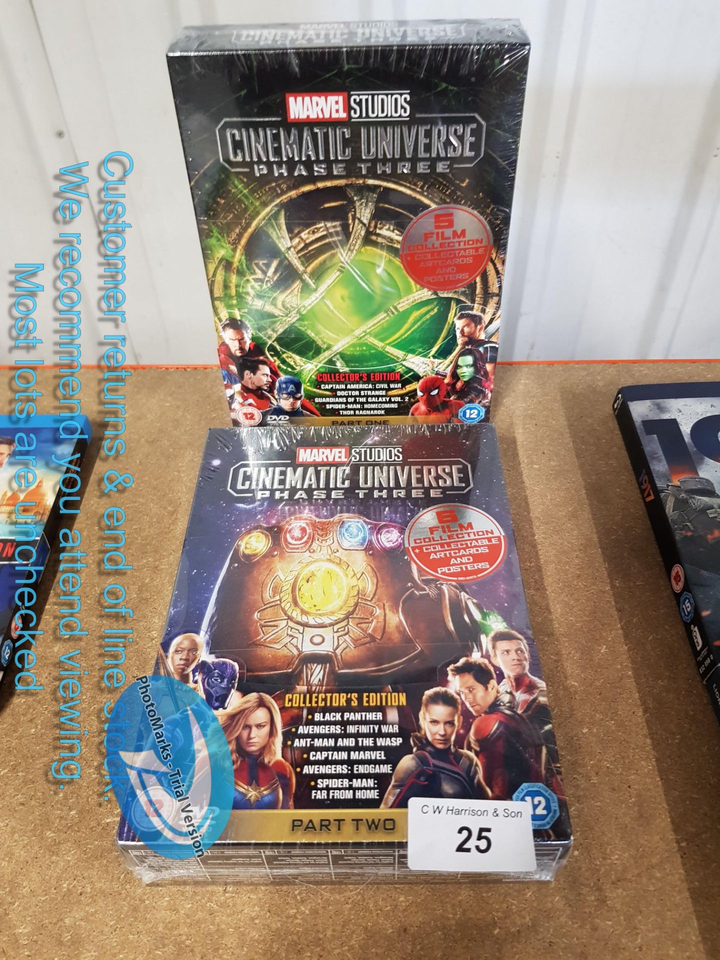 2 DVD ITEMS – 1 X MARVEL STUDIOS CINEMAT