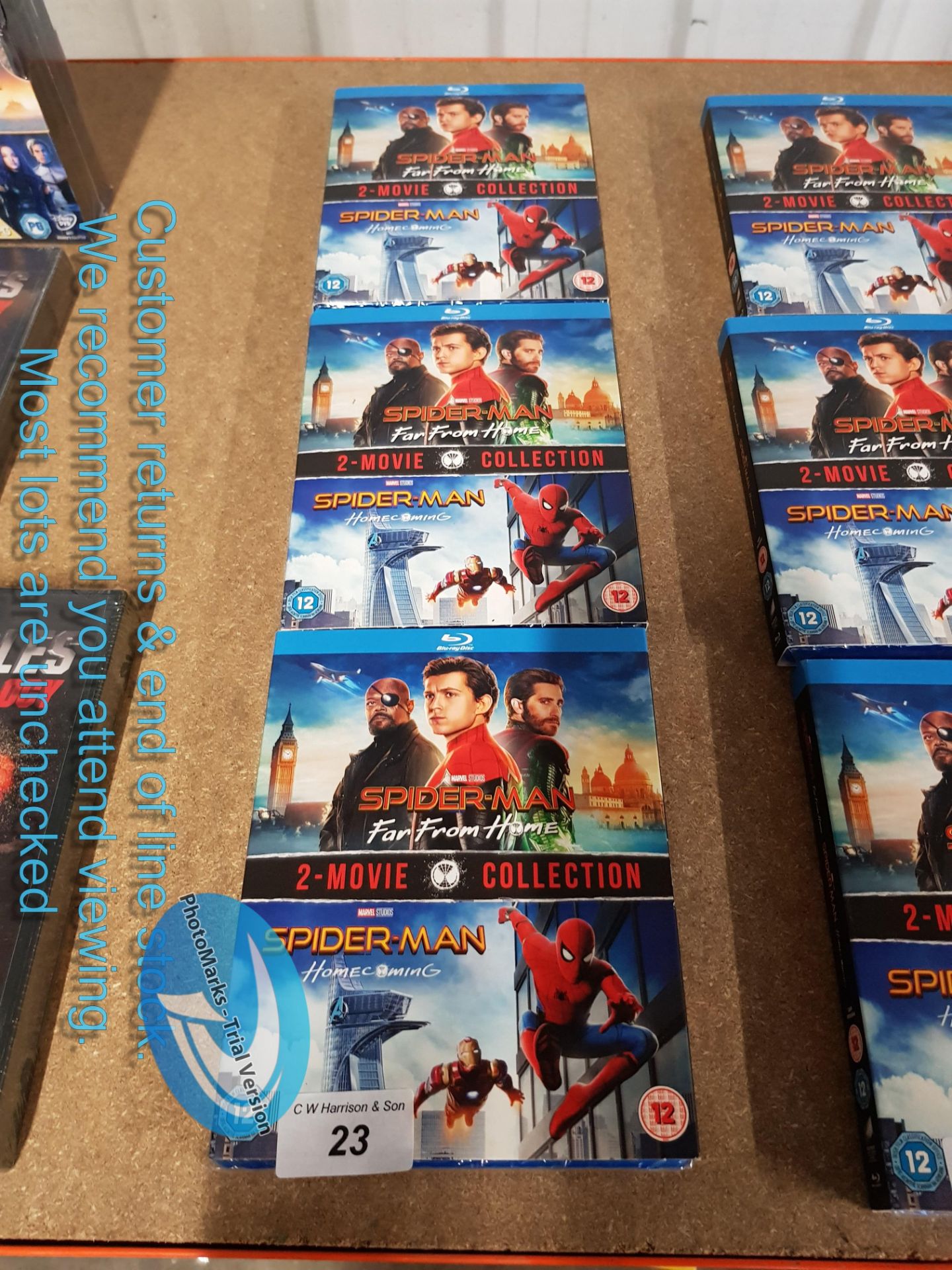 3 X SPIDERMAN 2 MOVIE BLU RAY COLLECTION