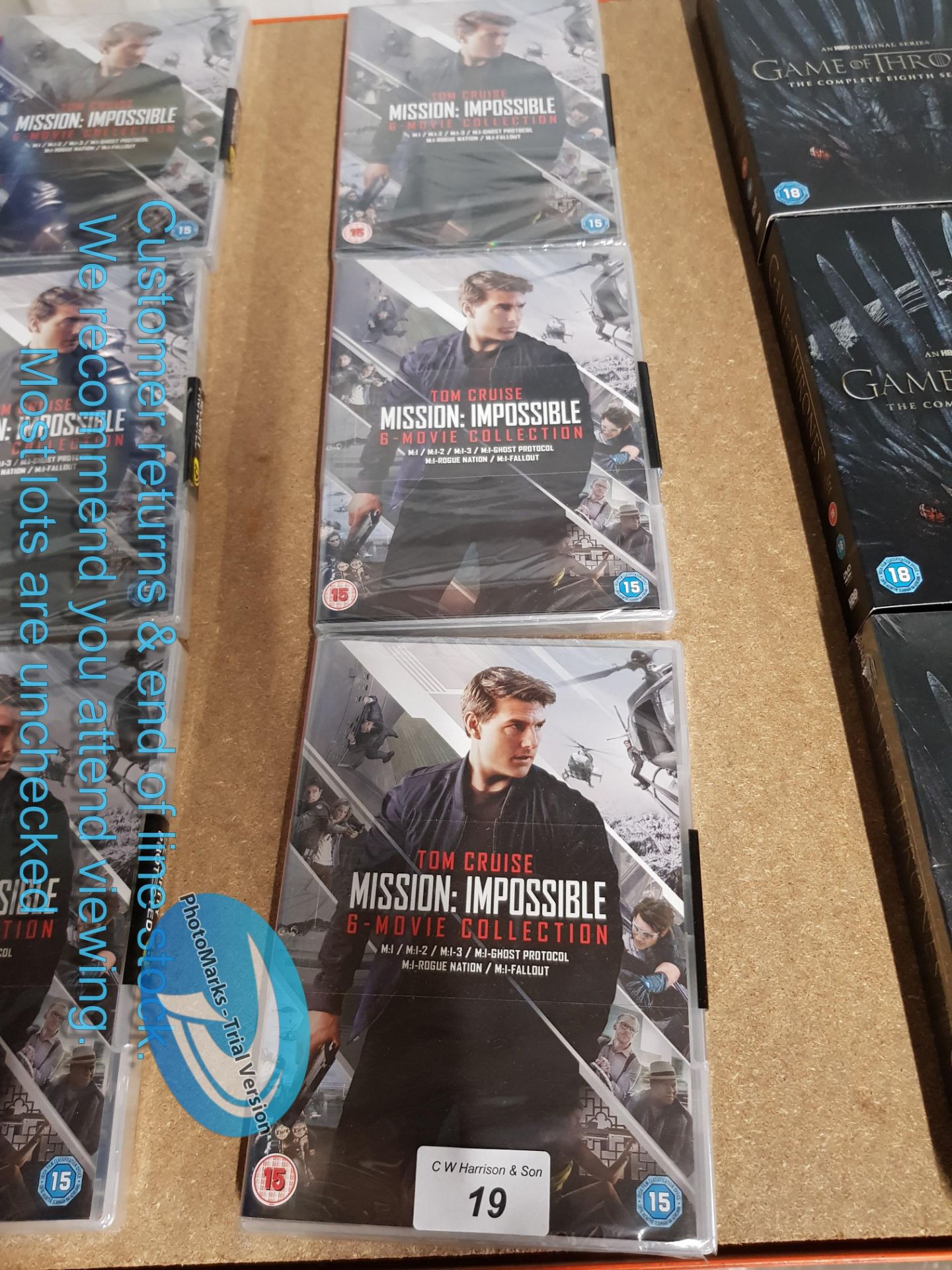 3 X MISSION IMPOSSIBLE 8 MOVIE COLLECTIO