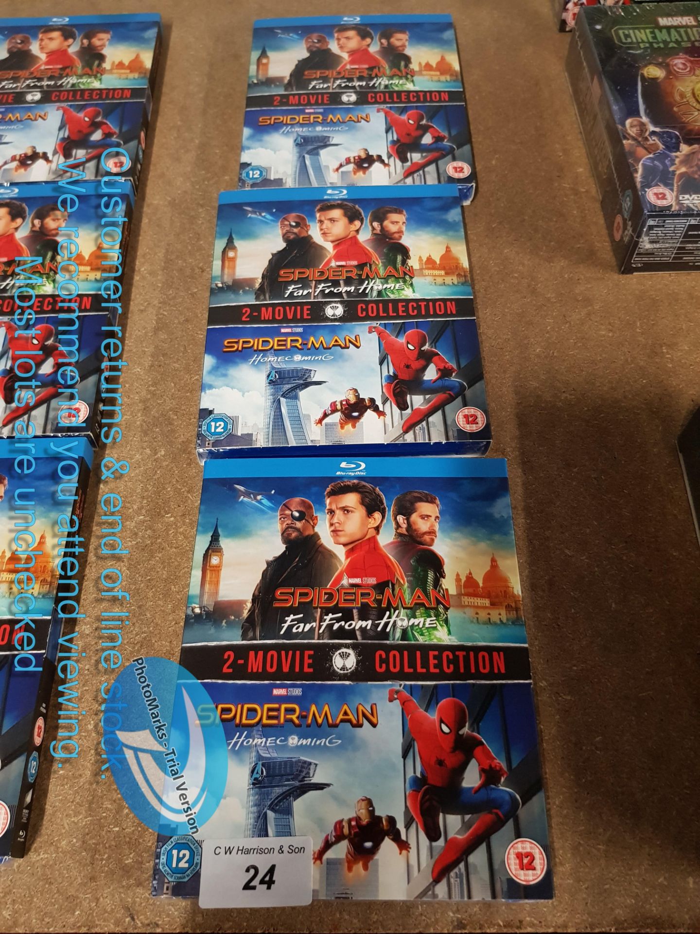 3 X SPIDERMAN 2 MOVIE BLU RAY COLLECTION