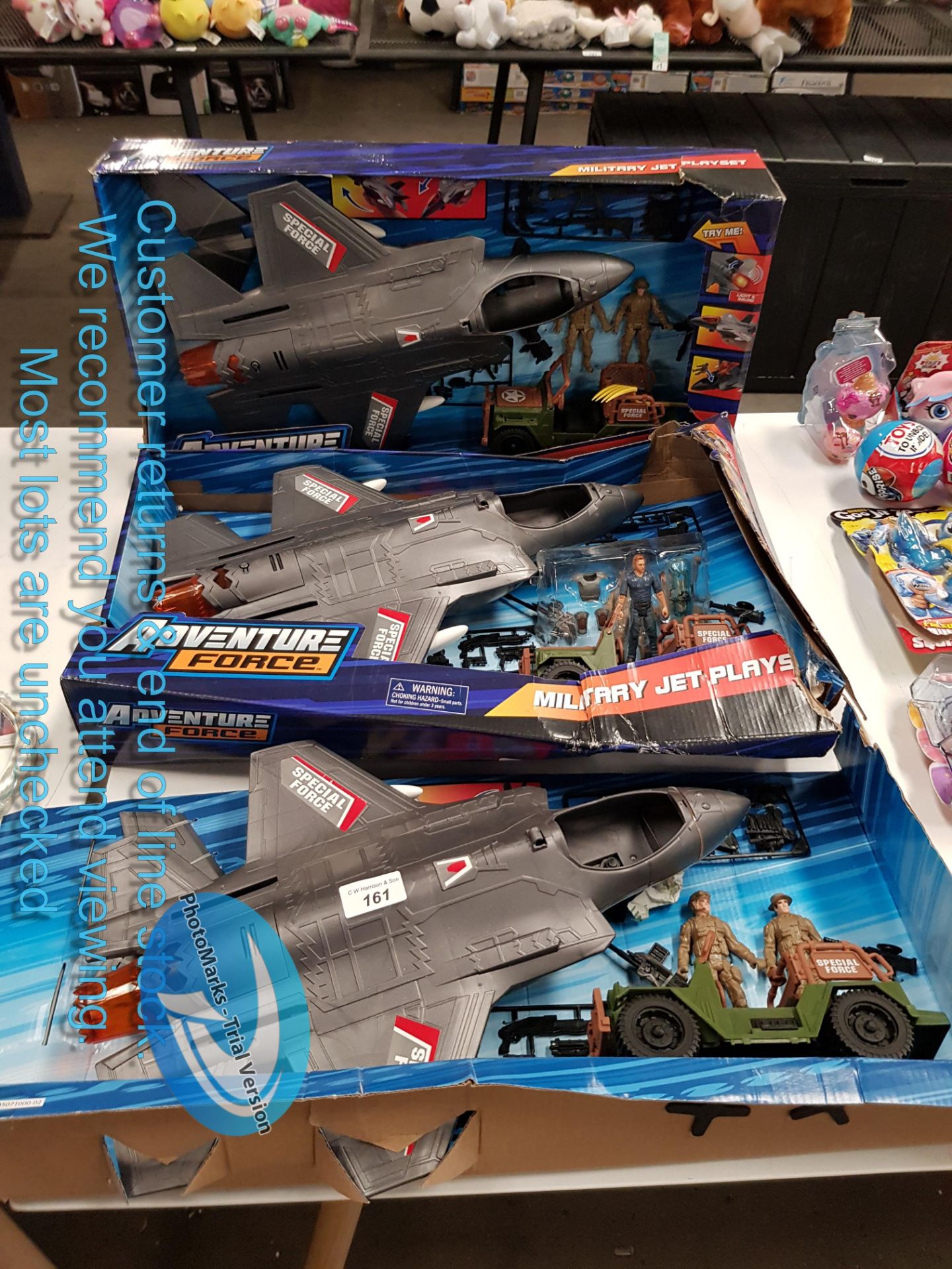 3 X ADVENTURE FORCE MILITARY JET PLAYS