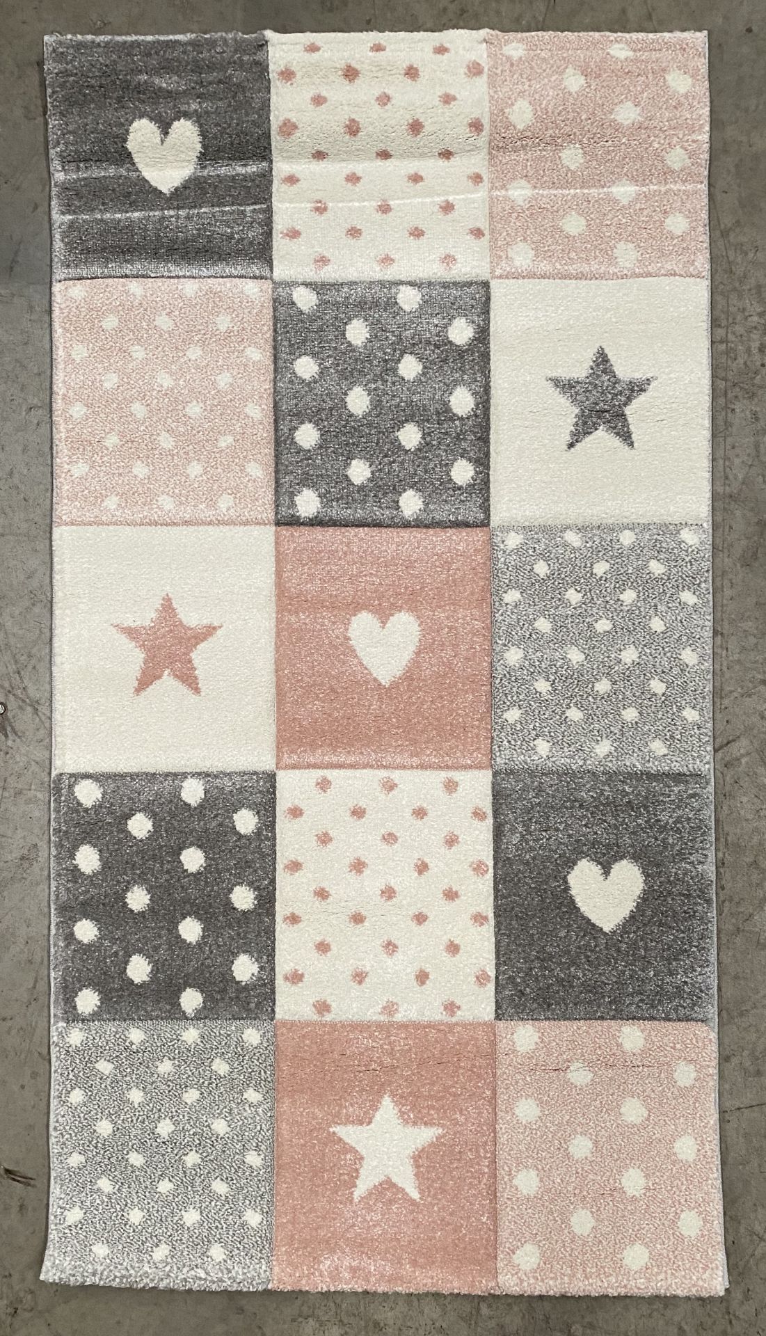 A Paco Home Cosmo pink rug - 80cm x 150cm