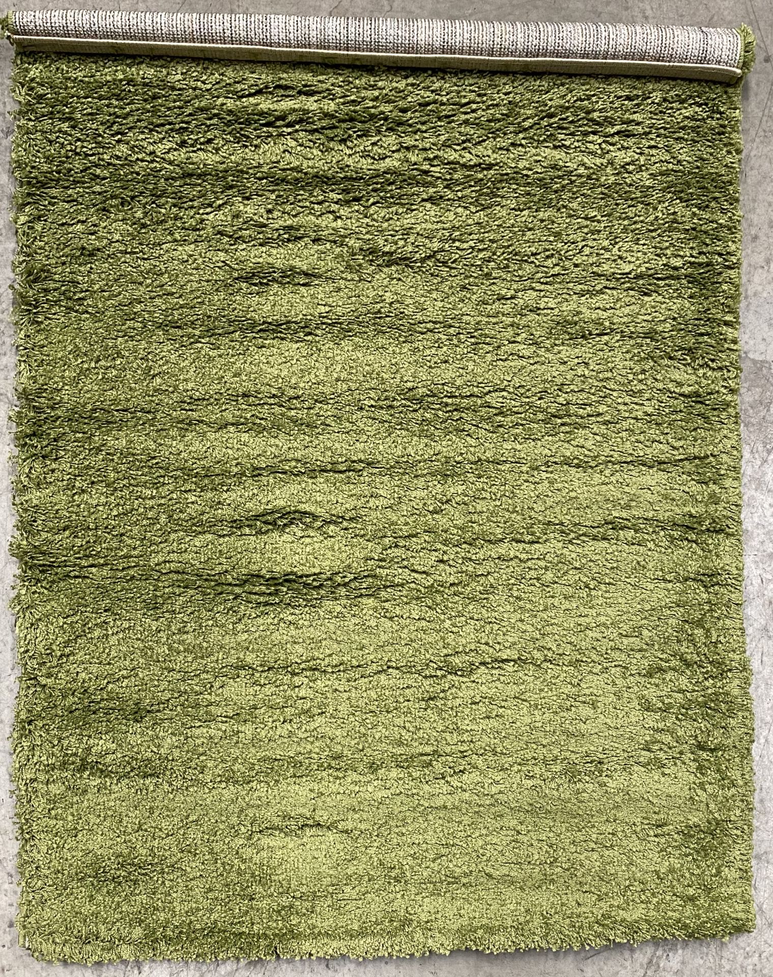 A Dream Shaggy 4000 green rug - 120cm x 170cm