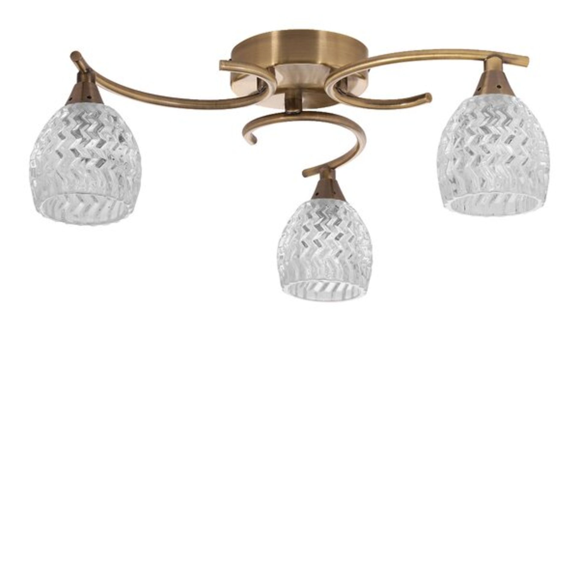 Endon Lighting 3 Light Semi-Flush Ceiling Light