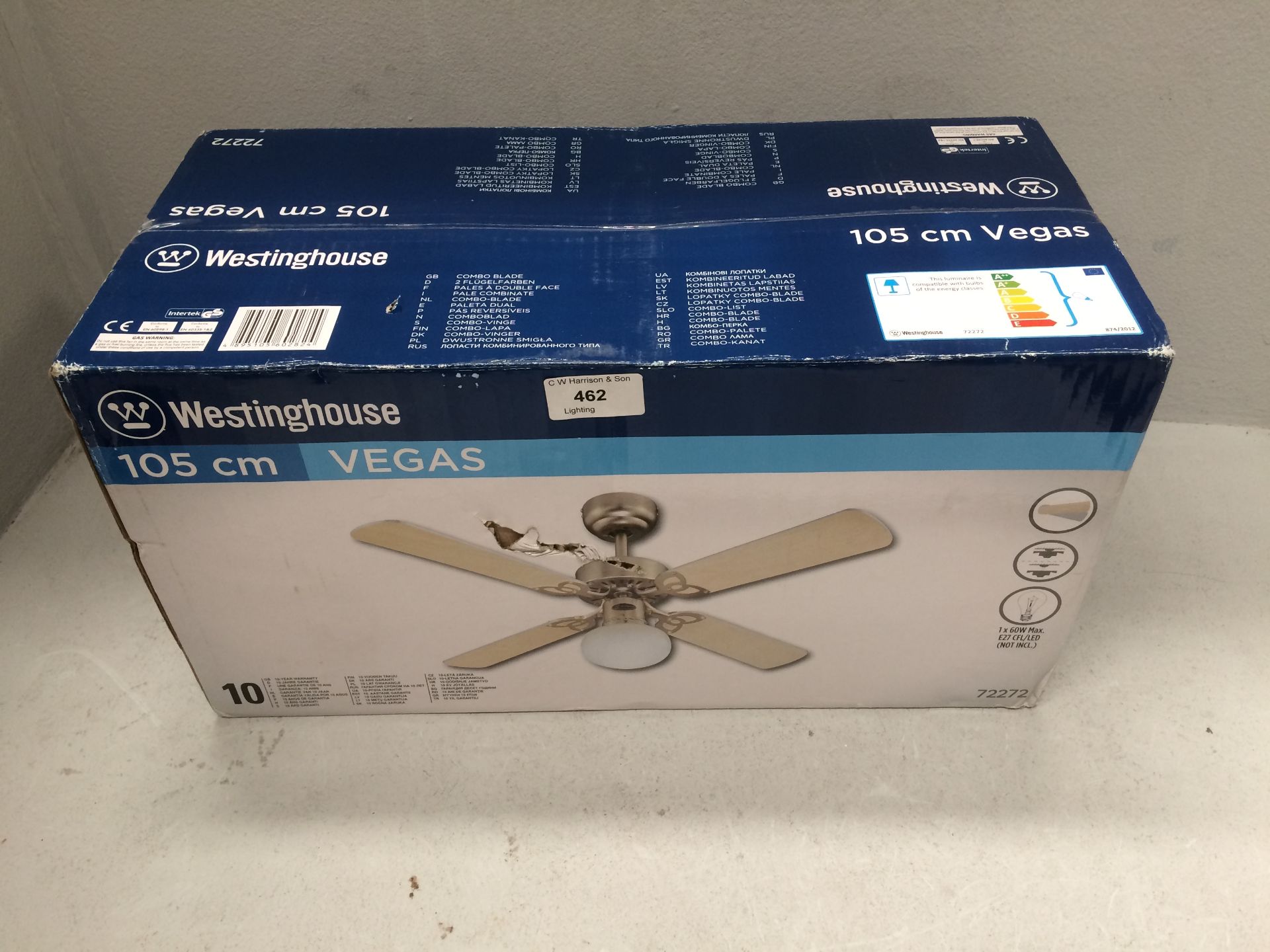 Westinghouse 105cm Vegas 4-Blade Ceiling Fan - Image 2 of 2