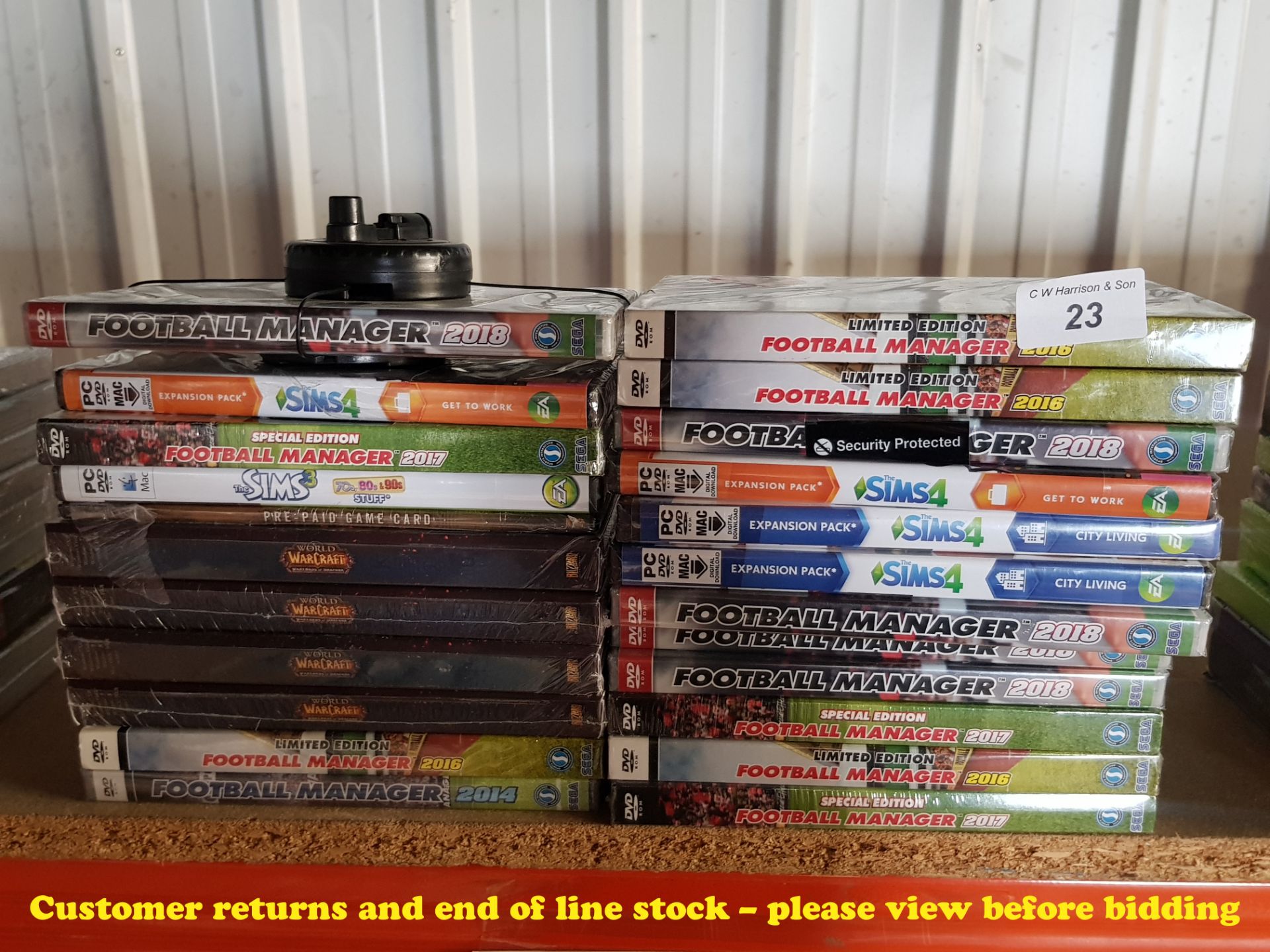 22 X MIXED PC GAMES (ALL SEALED / AS NEW) TO INC FOOTBALL MANAGER 2014, 2016, 2018,