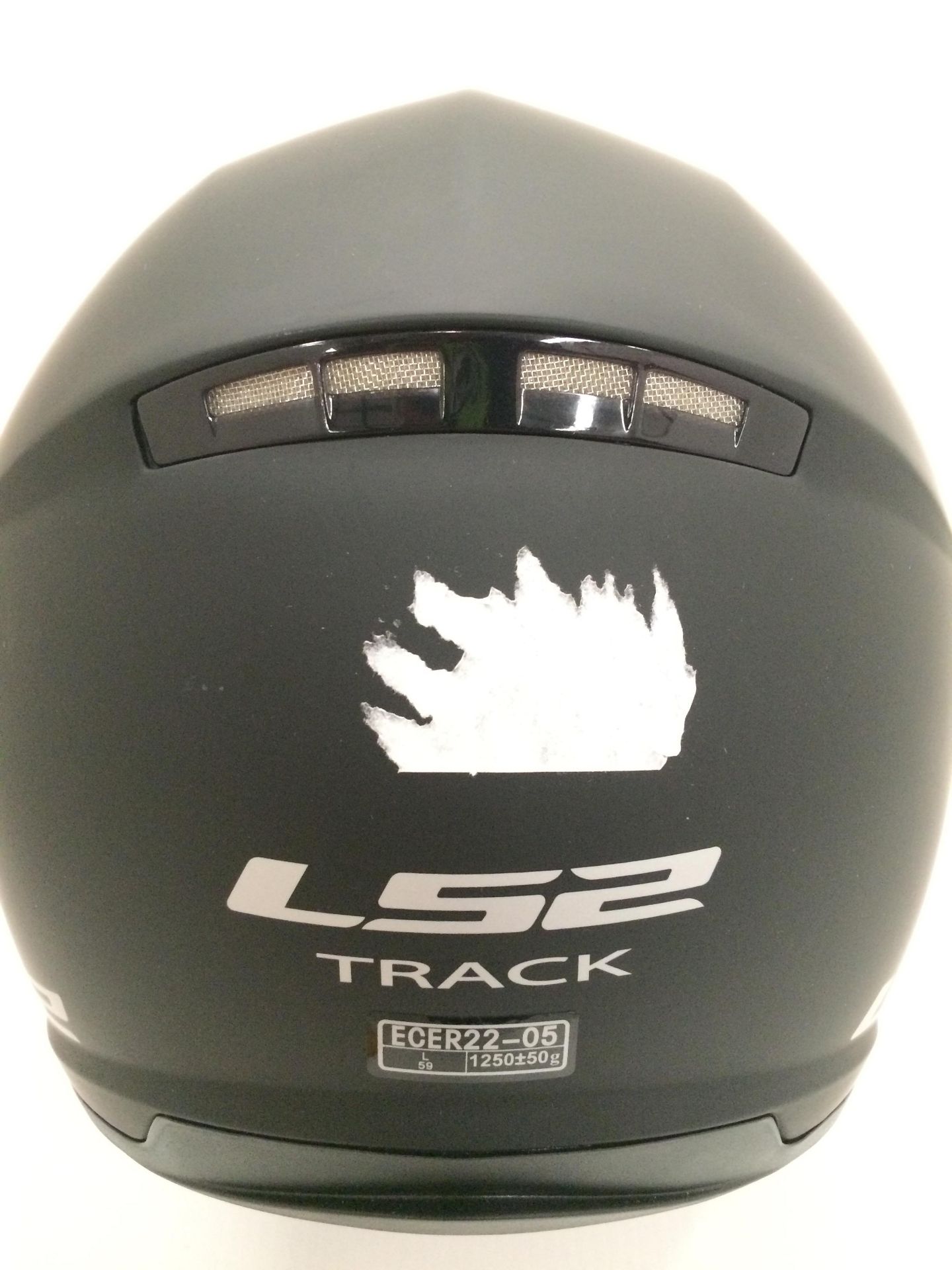 LS2 Track motorbike helmet in black - size L (59cm) - Image 4 of 4