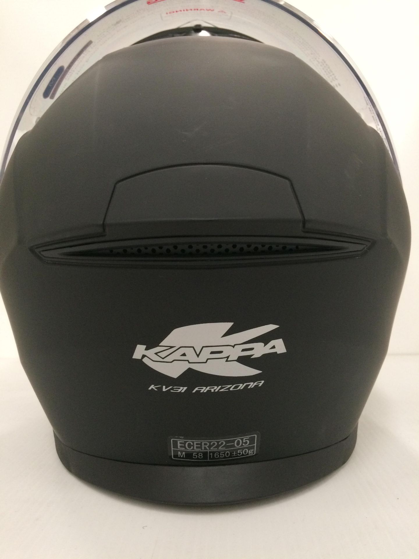 Kappa KV31 Arizona motorbike helmet in black - size M (58cm) - Image 4 of 4