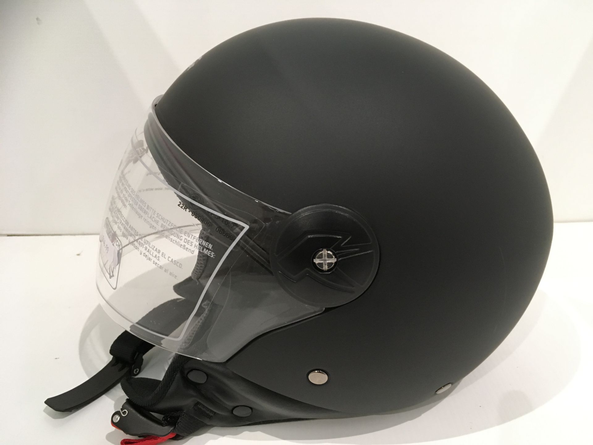 Kappa KV40 Hawaii motorbike helmet in matt black - size XL (61cm) - Image 3 of 4