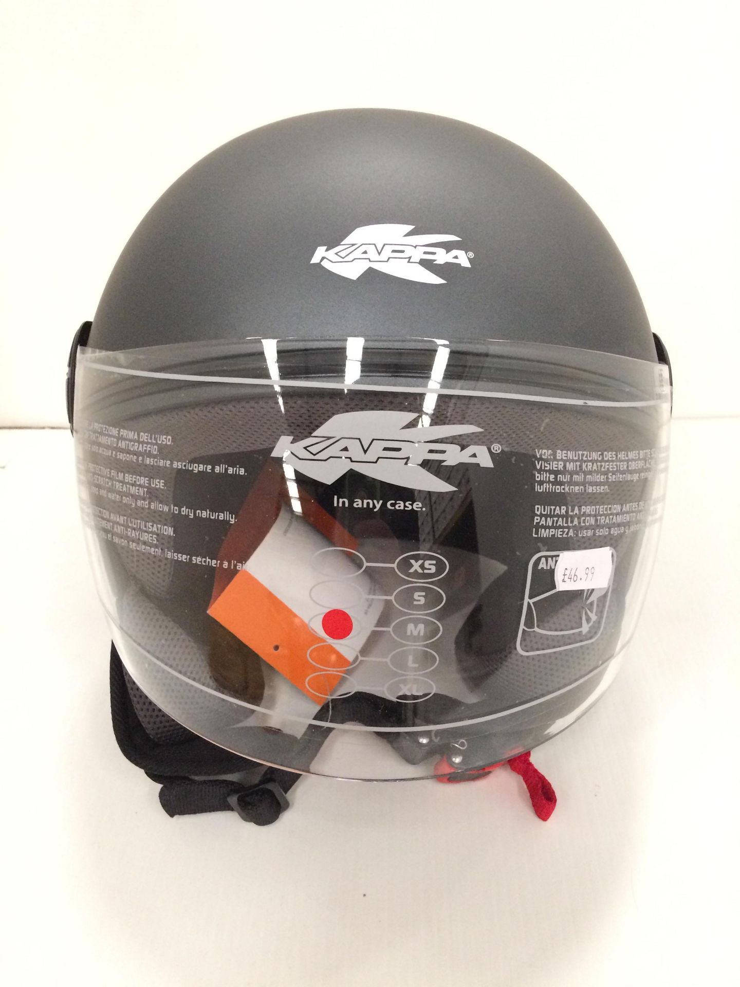 Kappa KV40 Hawaii helmet in grey - size M (58cm)