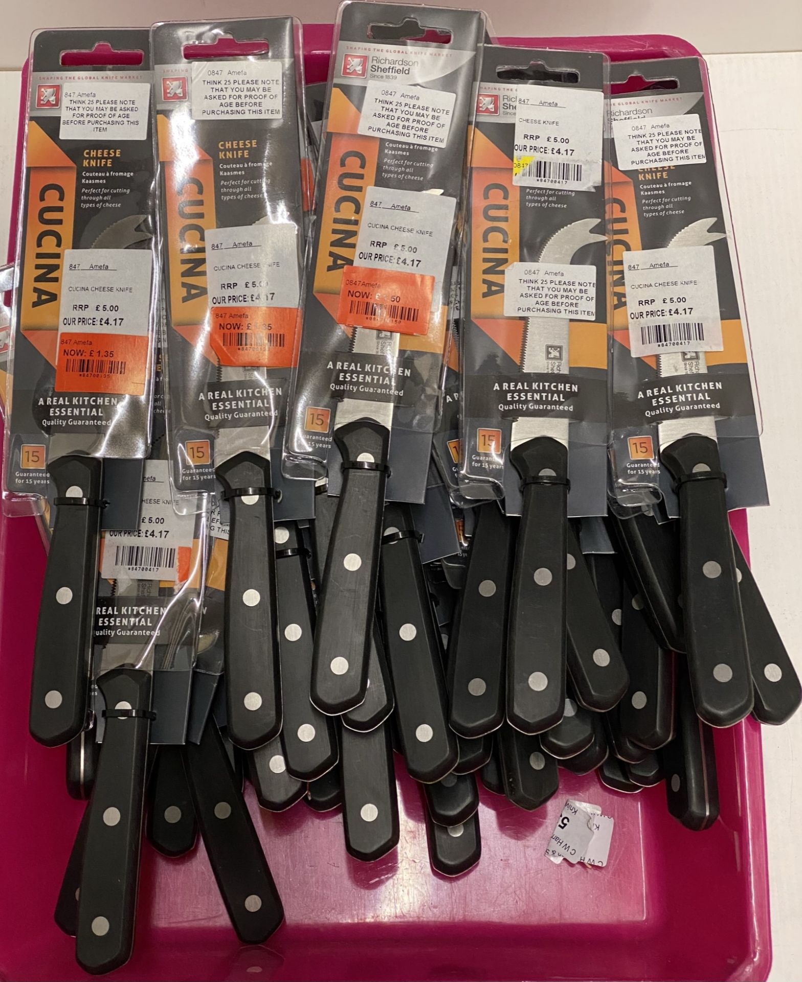 41 x Richardson Sheffield Cucina cheese knives - RRP £5 each