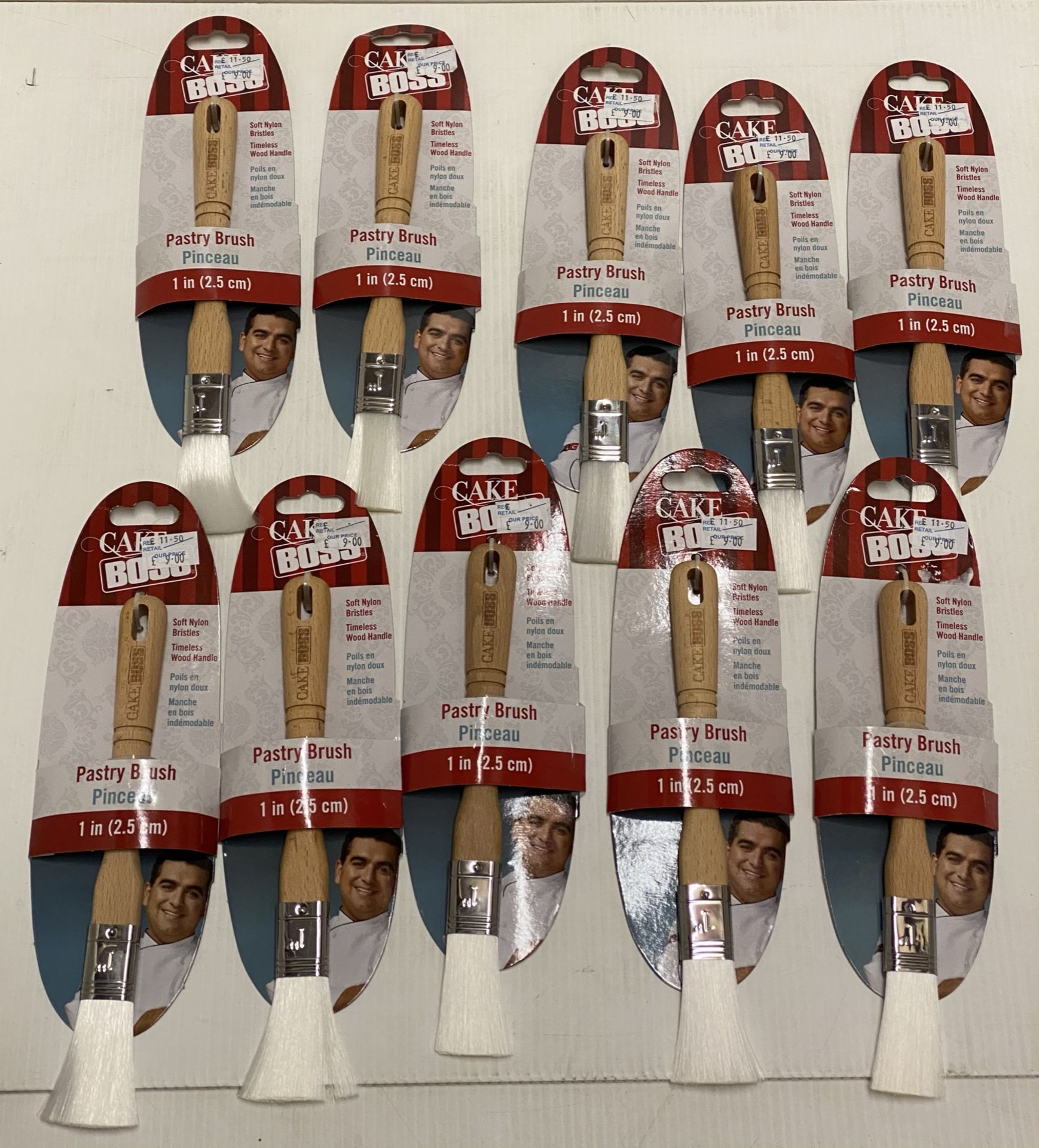 10 x Cake Boss 1" pastry brushes