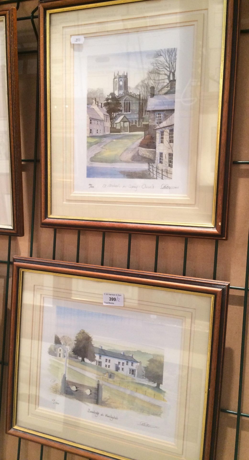 Two small framed Ltd Edition prints - 'Bainbridge in Wensleydale' 270/750 and St.