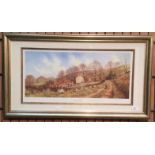 Tony Malton '94' framed print 'To Pastures New' 30 x 62cm signed in pencil