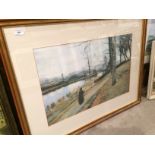 James Patterson framed print 'Montatue? 1885' 44 x 64cm