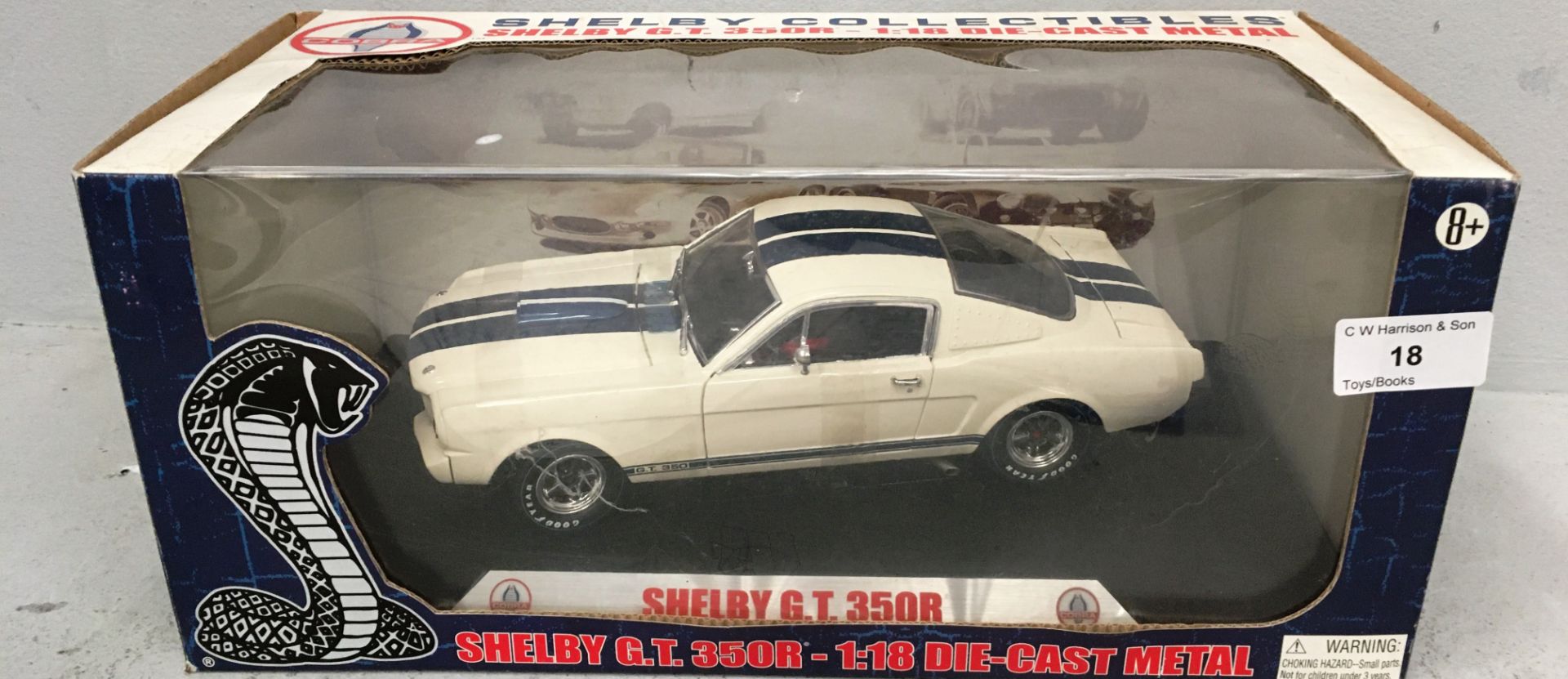 Carroll Shelby 1/18 scale die cast metal model of Shelby GT 350R (boxed) Further