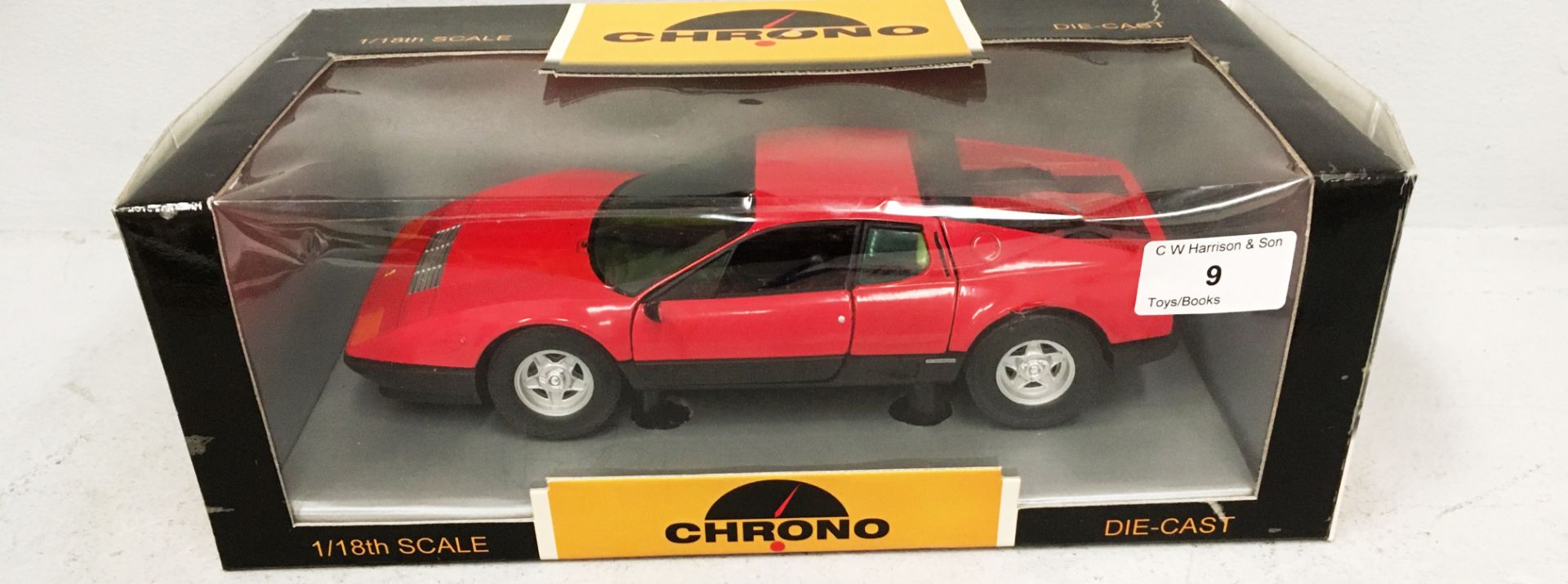 Chrono 1/18 scale die cast metal model of Ferrari (boxed) Further Information