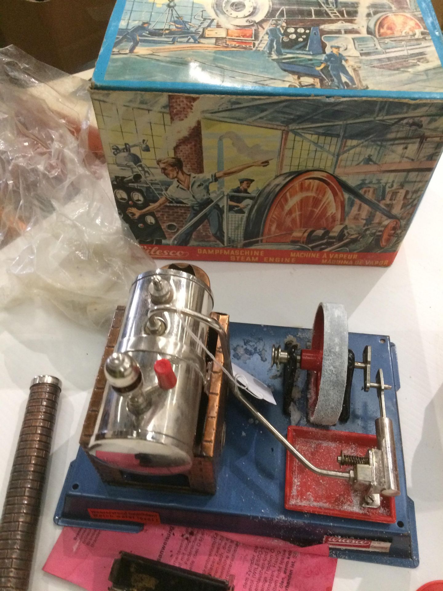 A Wilesco DS model steam machine in box and a Kreissage N53 model circular saw (2) - Image 2 of 5