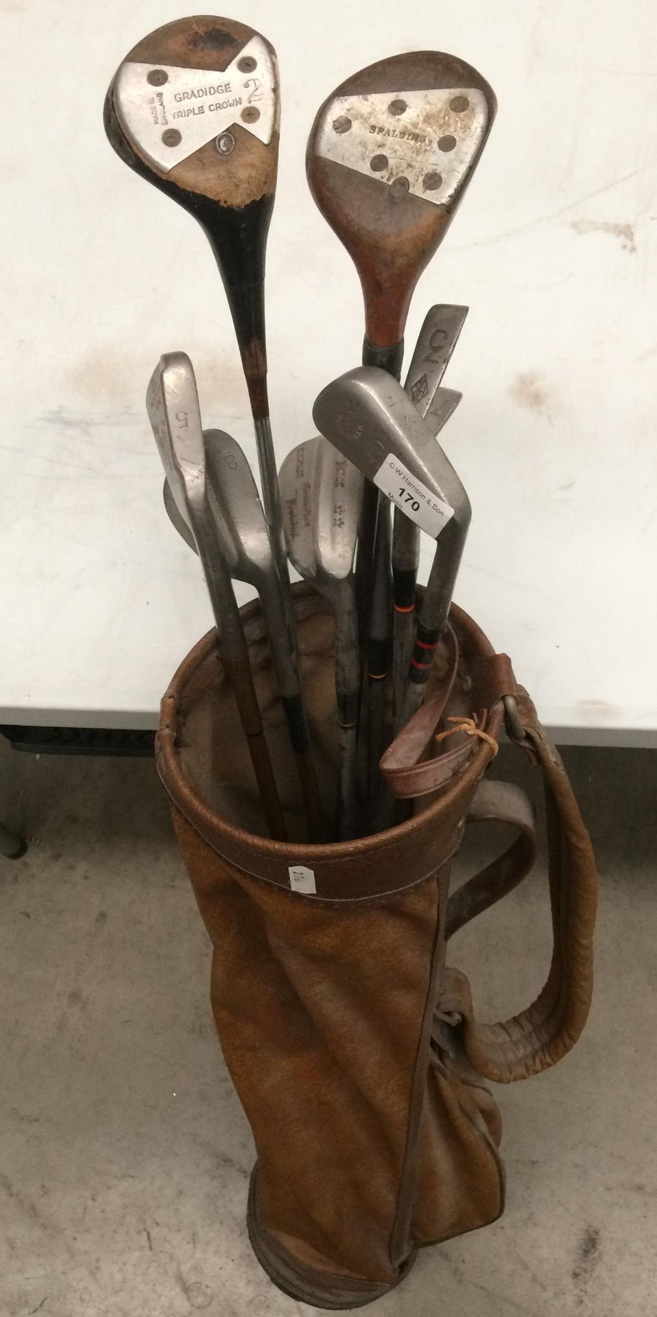 Six assorted irons,