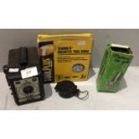 Four items - Conway De Luxe camera,