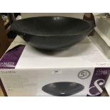 Cooke & Lewis Tumen granite counter top basin 38cm dia and 12 cm depth *subject to VAT