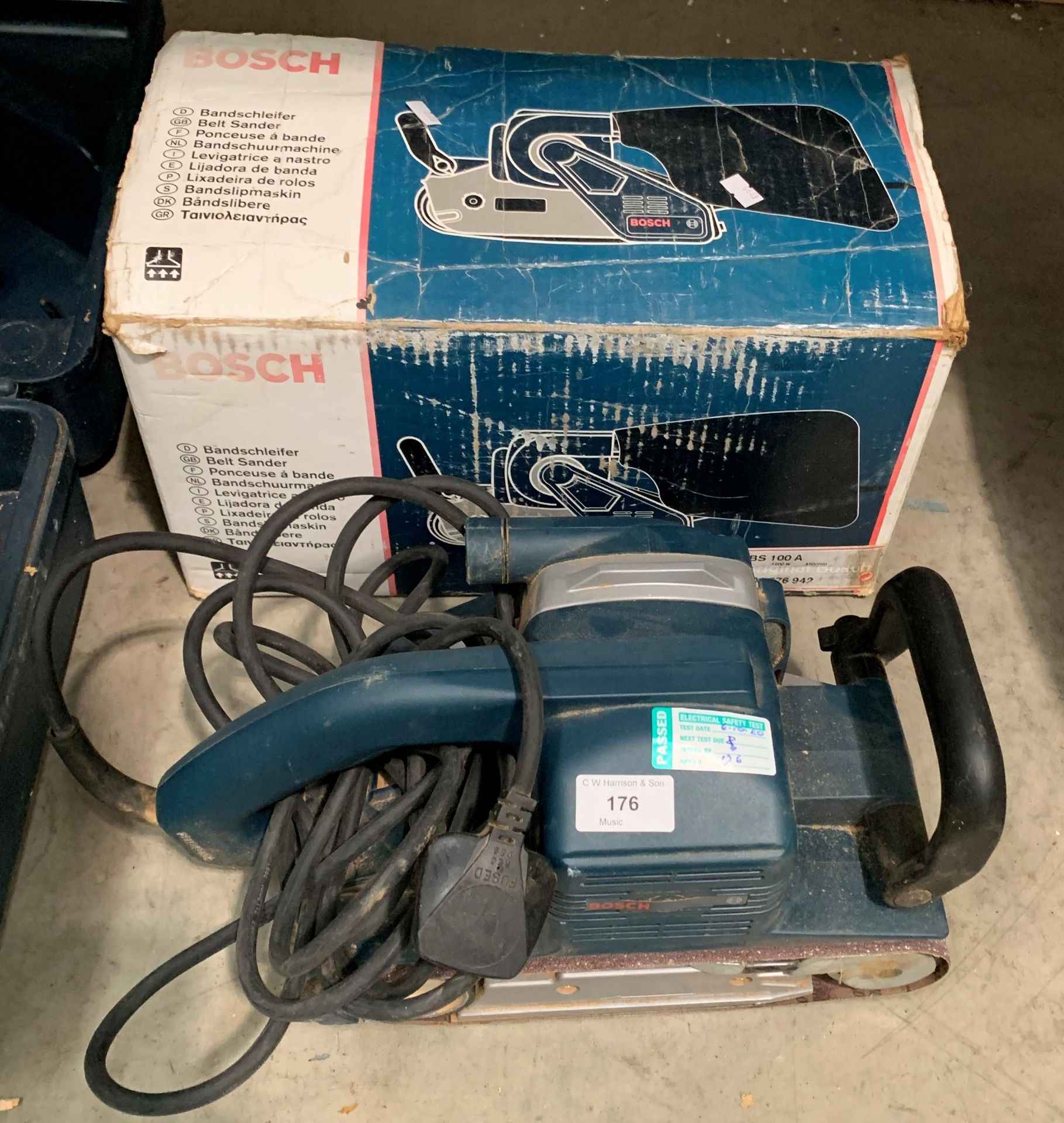 A Bosch GBS100A belt sander - 240v